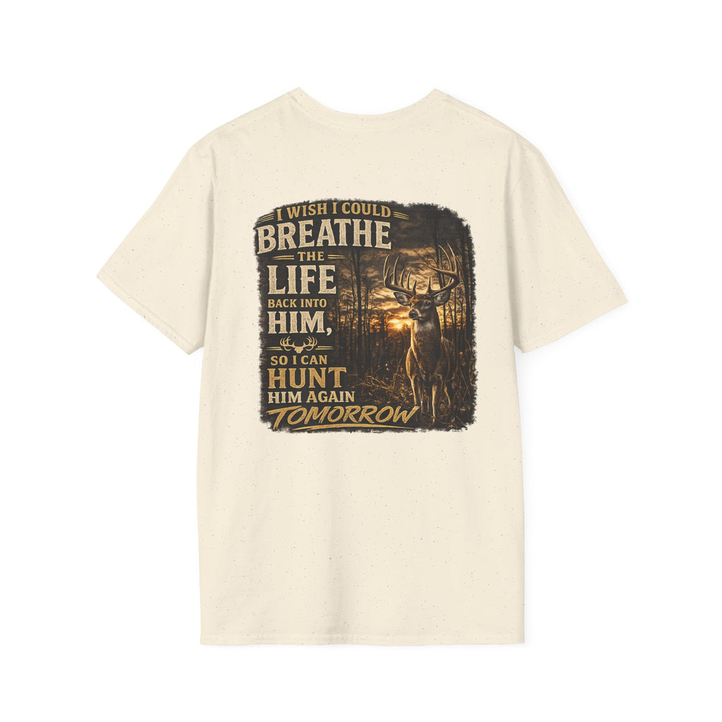 Whitetales Antler Quote T-Shirt — Minimal Hunting Graphic Tee