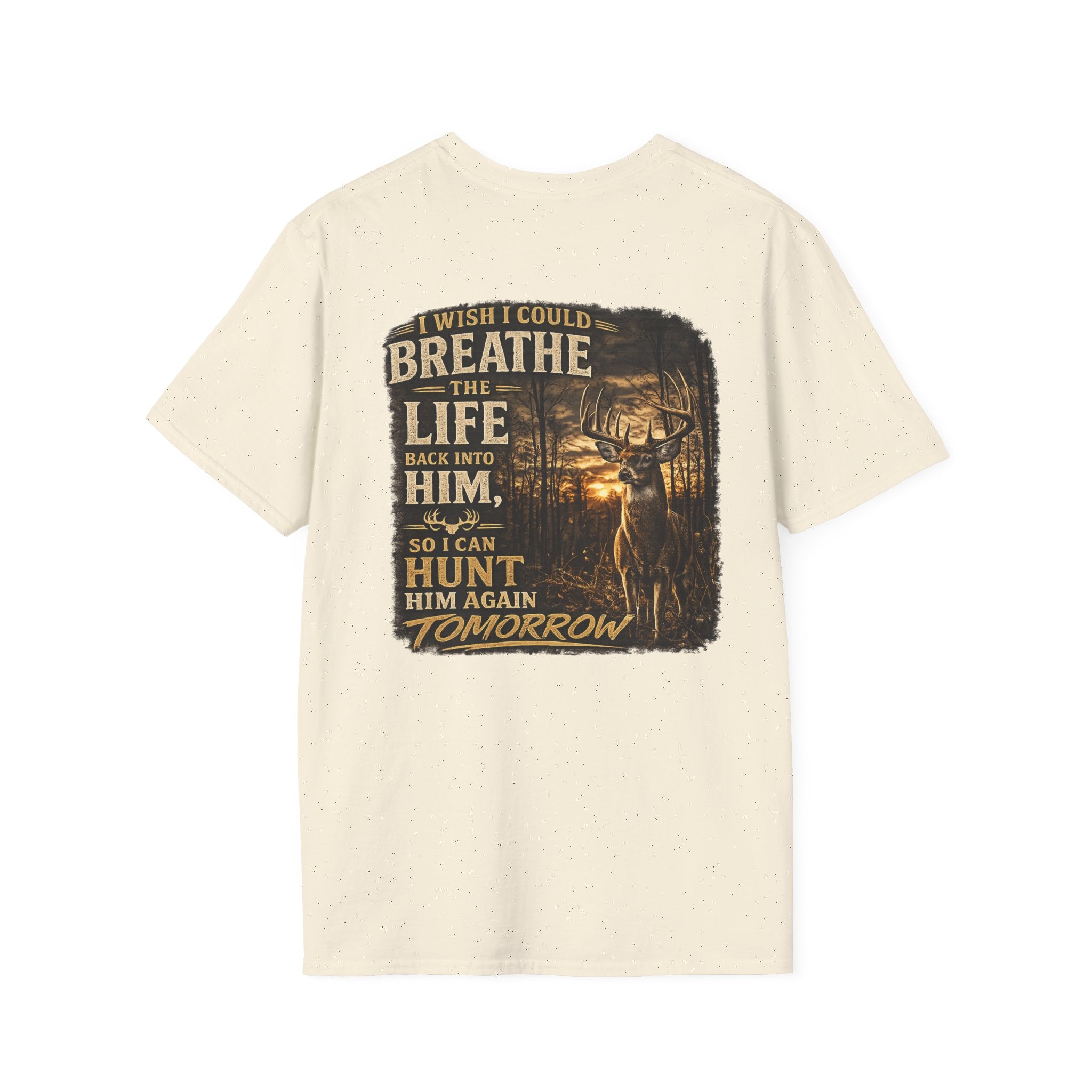 Whitetales Antler Quote T-Shirt — Minimal Hunting Graphic Tee