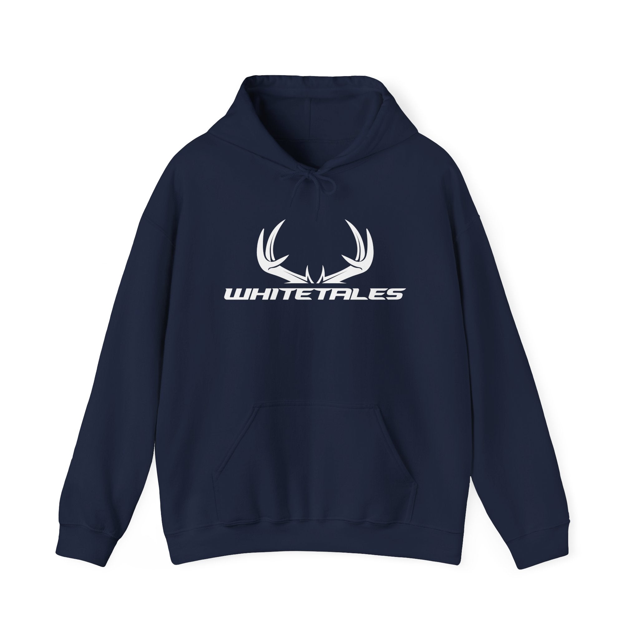 Whitetales Antler and Size Matters Logo Hoodie — Hunting Crewneck Sweatshirt