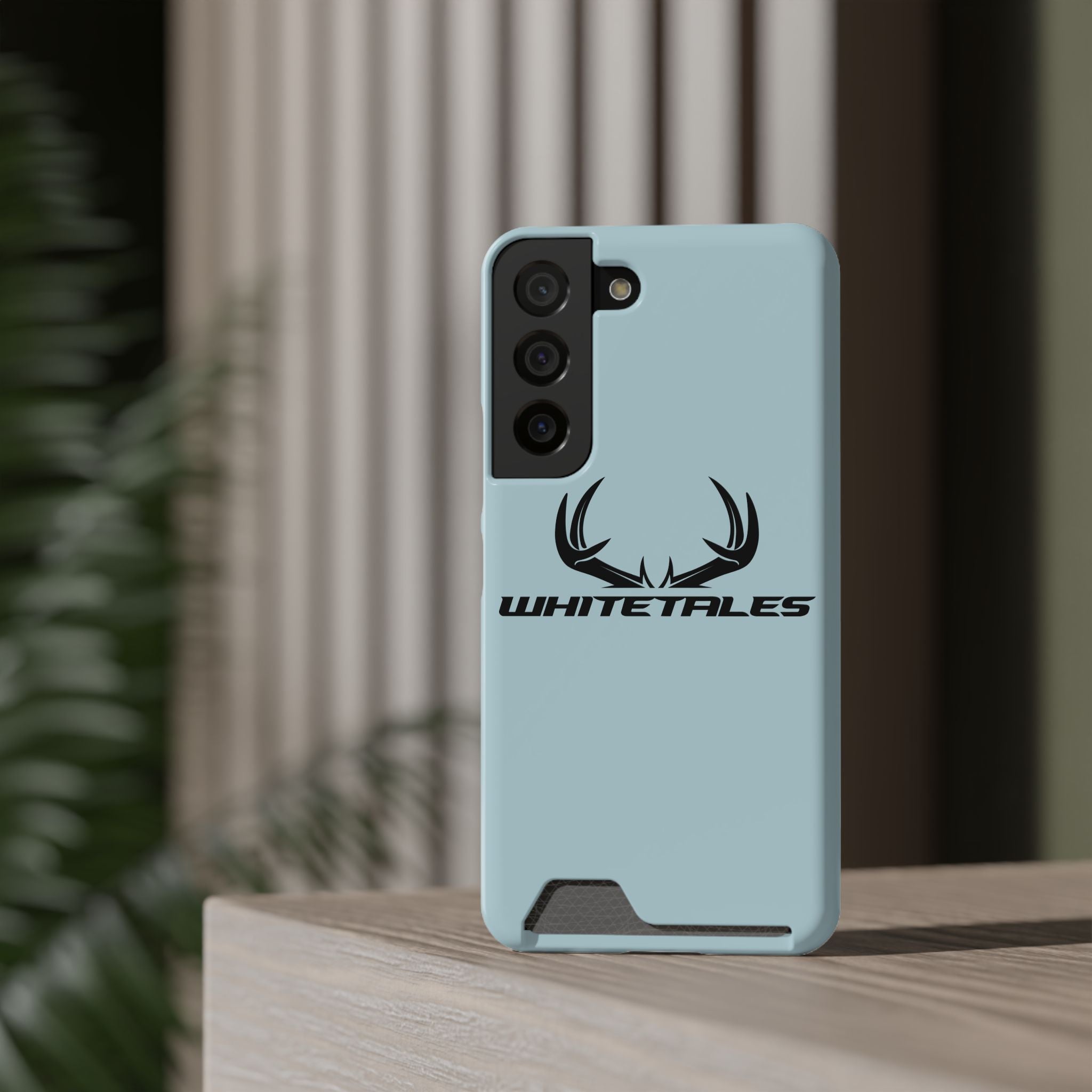 Whitetales Antler Phone Card Case — Slim RFID Card Holder Protective Cover