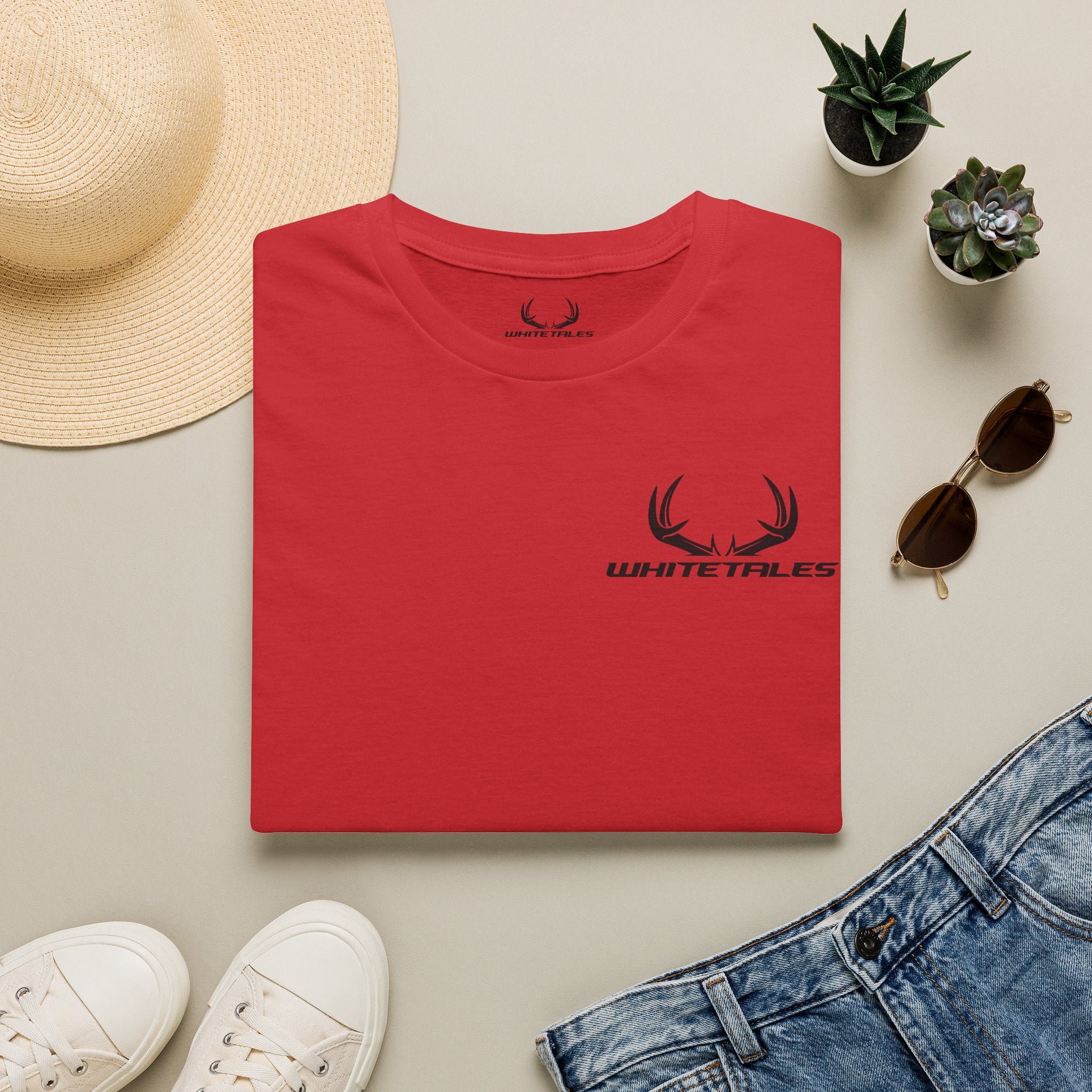 WhiteTales Whitetail Logo T‑Shirt — Small Chest Emblem ‘SIMPLESTYLE’