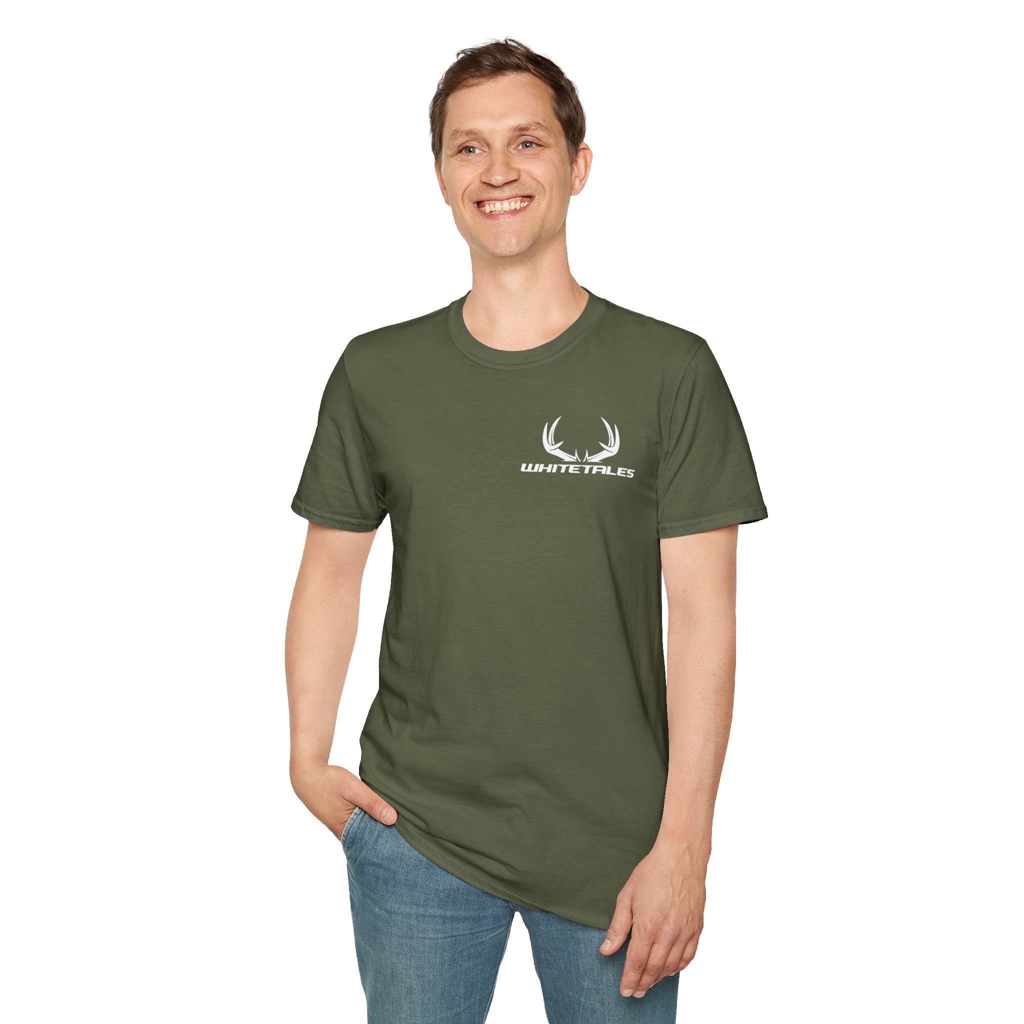 Whitetales Antler and Size Matters Logo T-Shirt