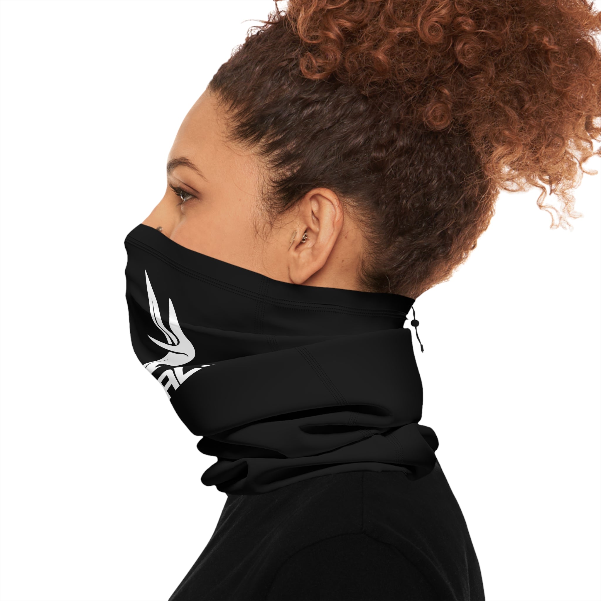 WhiteTales Antler Winter Neck Gaiter with Drawstring – Warm Face Mask for Hunting & Outdoor Sports