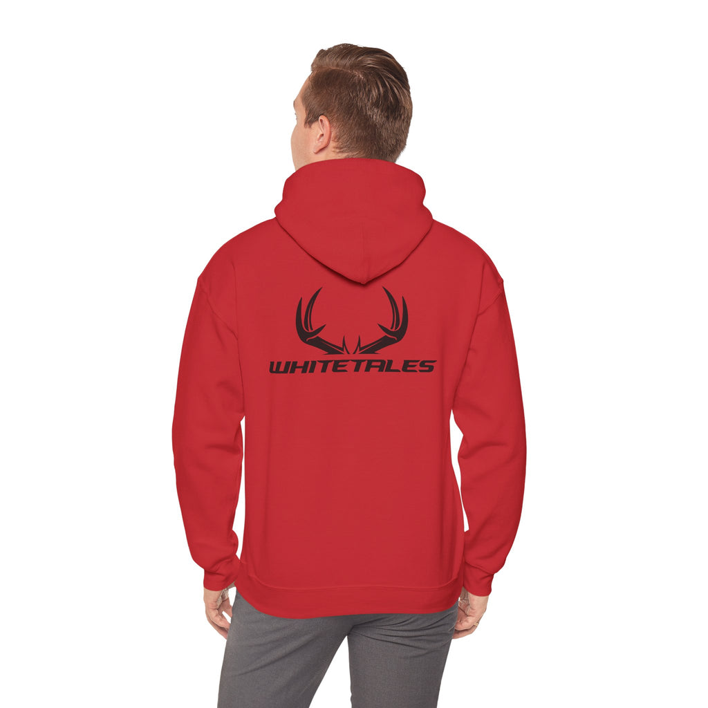 Whitetales Antler Logo Hoodie — Minimal Hunting Pullover