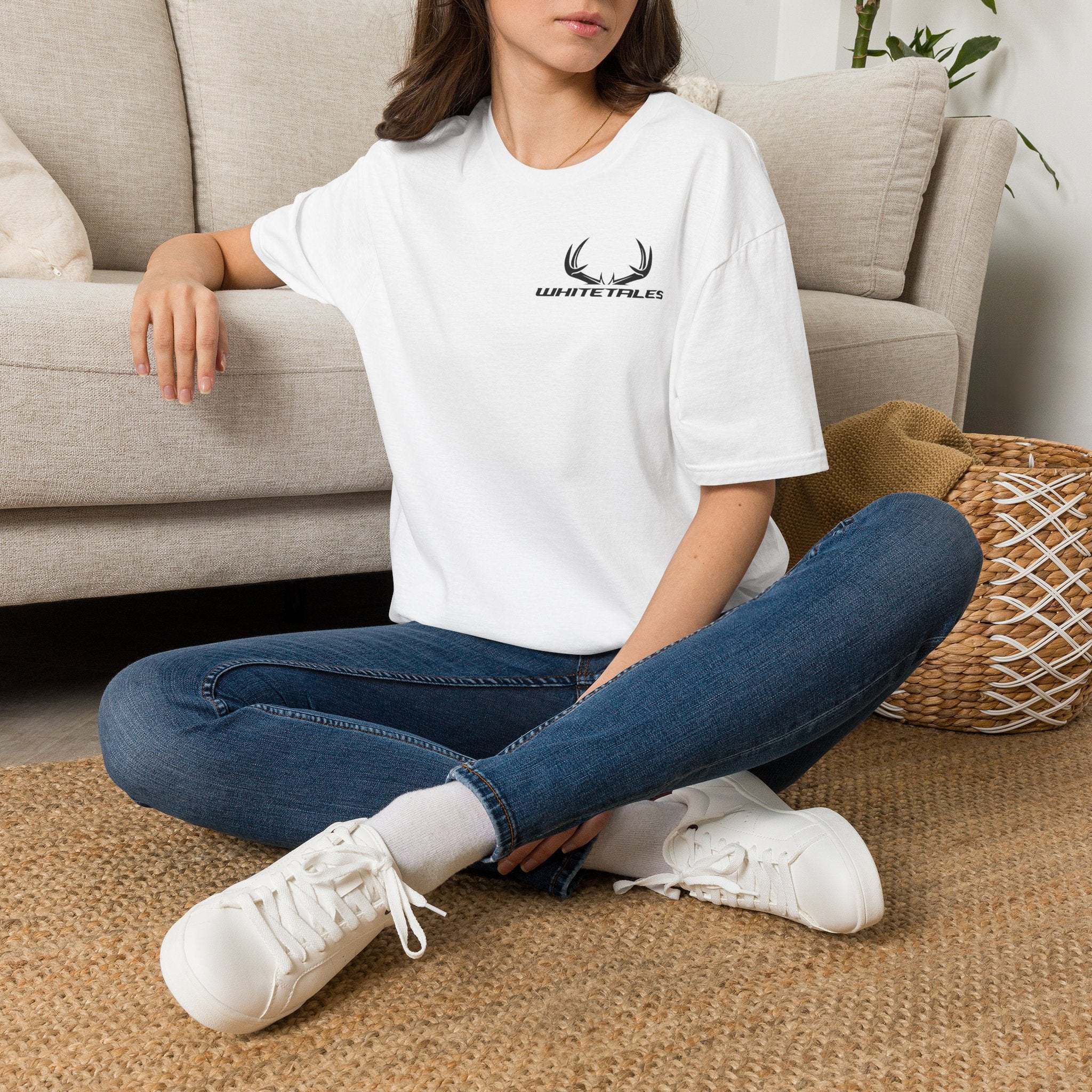 Whitetales Antler Quote T-Shirt — Minimal Hunting Graphic Tee