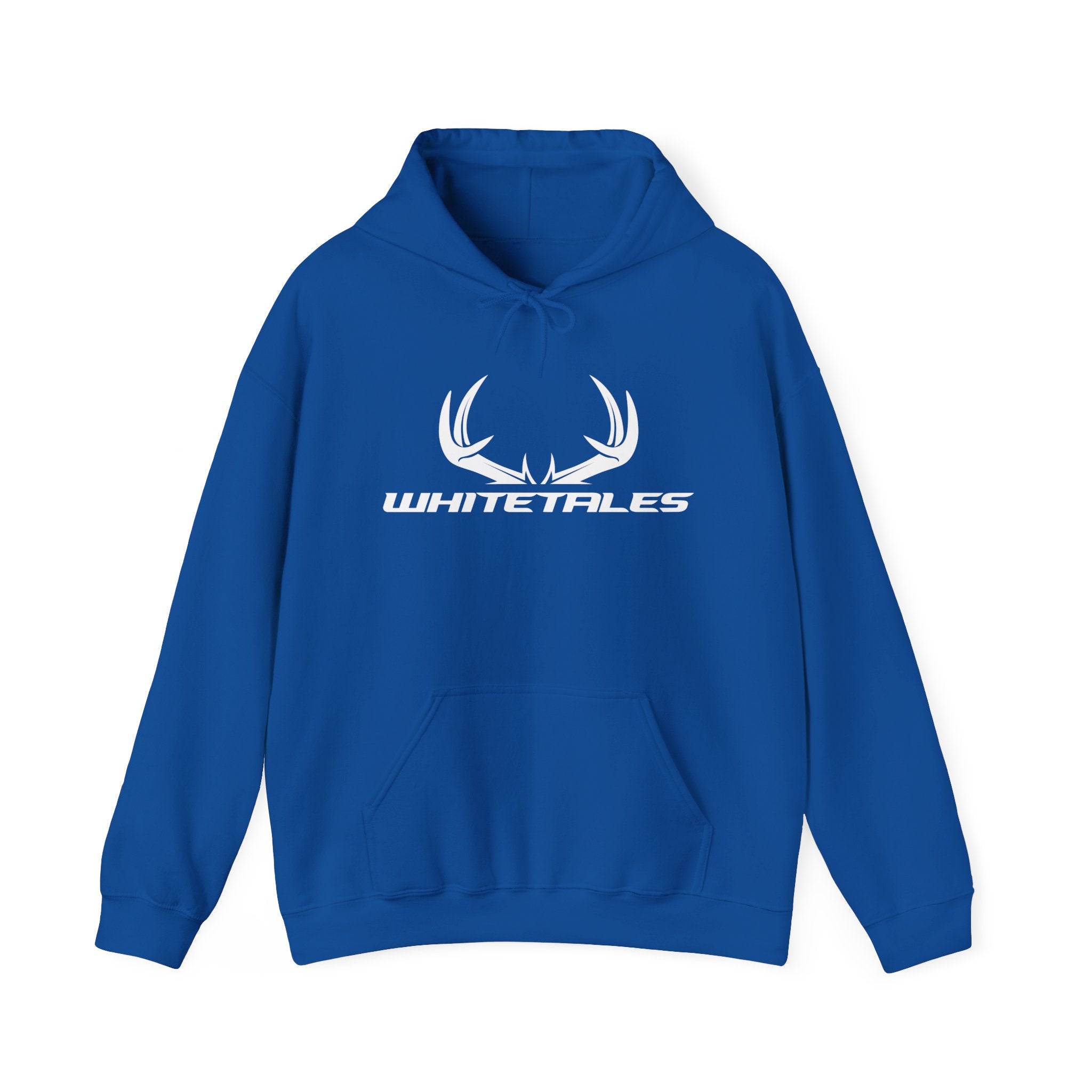 Whitetales Antler and Size Matters Logo Hoodie — Hunting Crewneck Sweatshirt