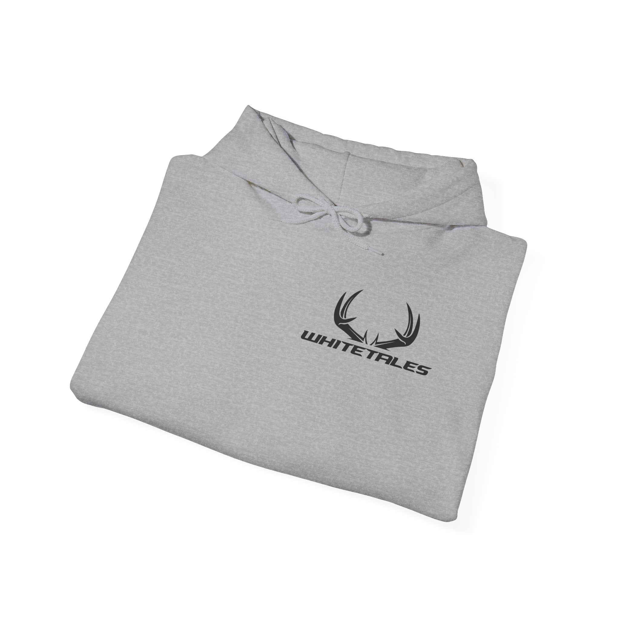 Whitetales Antler Logo Hoodie — Minimal Hunting Pullover