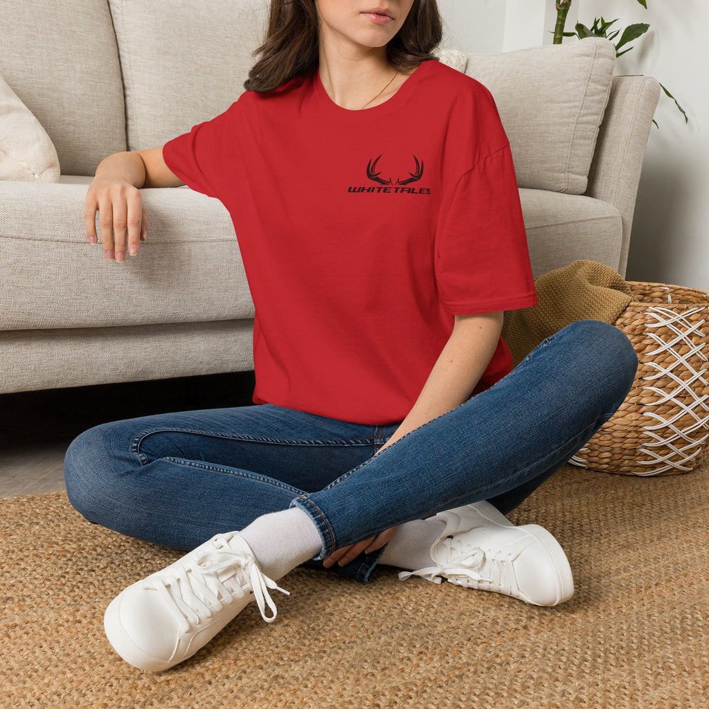 Whitetales Antler Quote T-Shirt — Minimal Hunting Graphic Tee