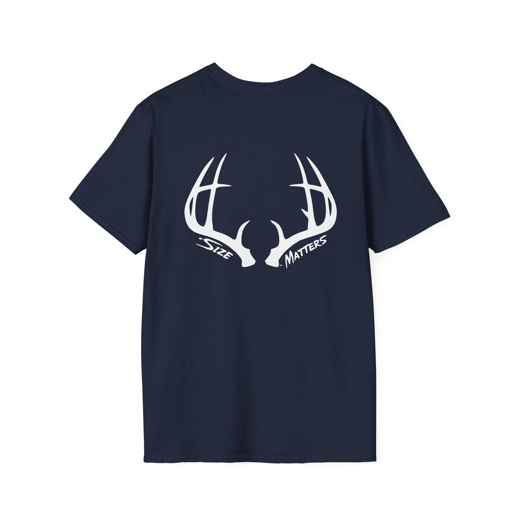 Whitetales Antler and Size Matters Logo T-Shirt