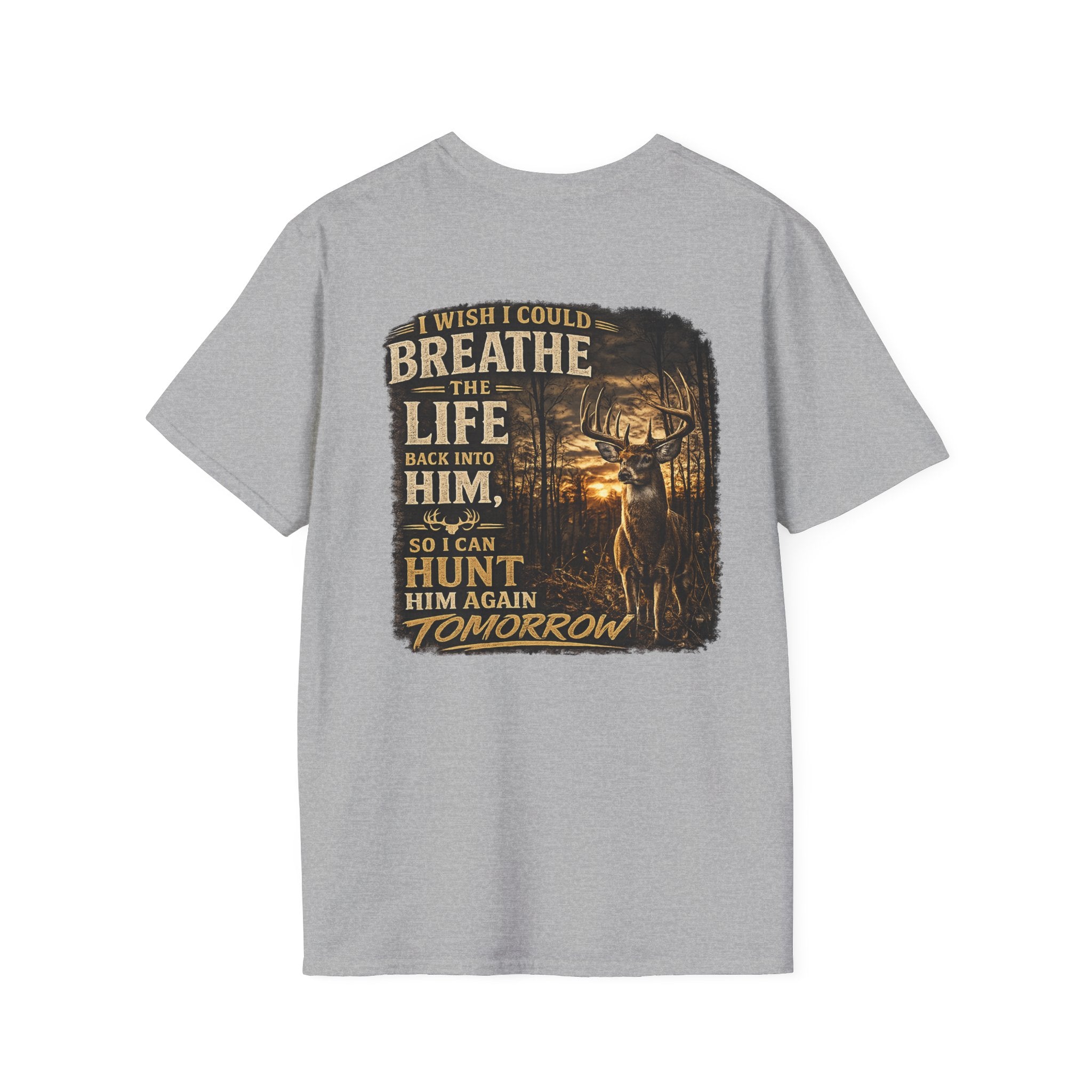 Whitetales Antler Quote T-Shirt — Minimal Hunting Graphic Tee