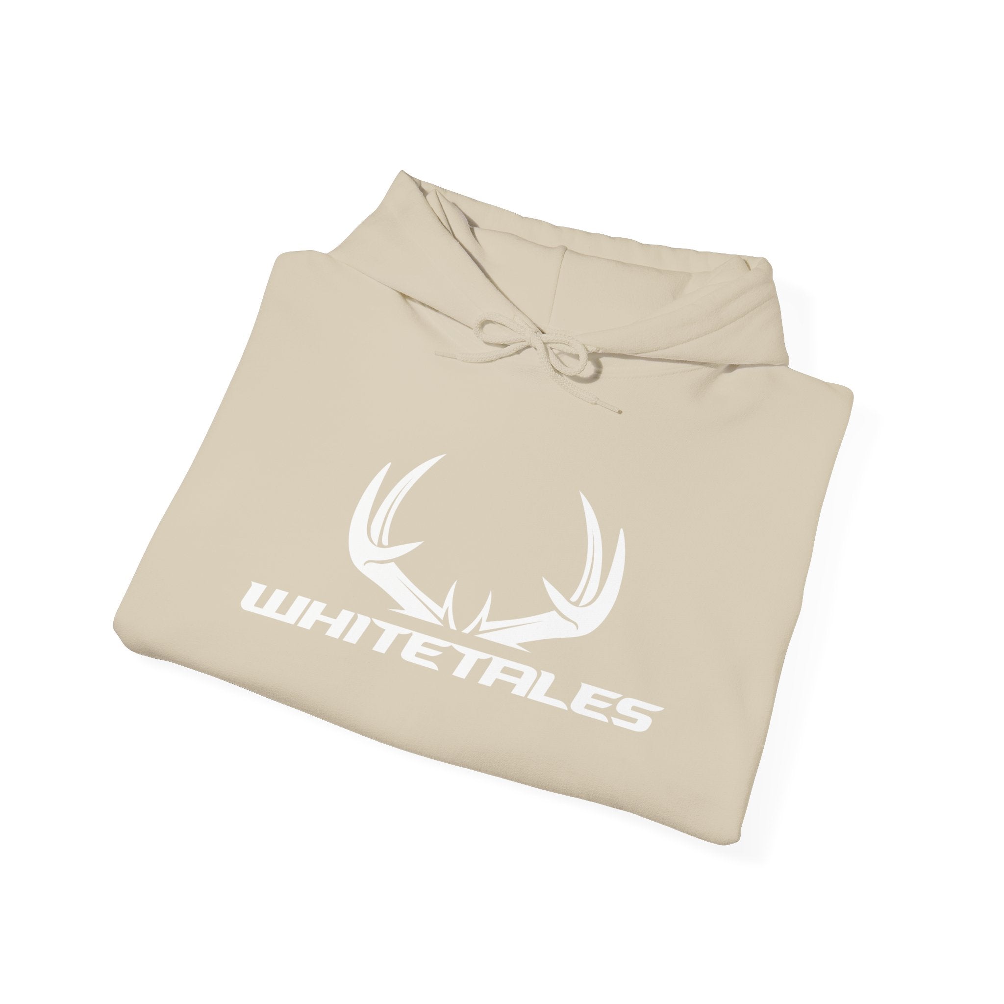 Whitetales Antler and Size Matters Logo Hoodie — Hunting Crewneck Sweatshirt