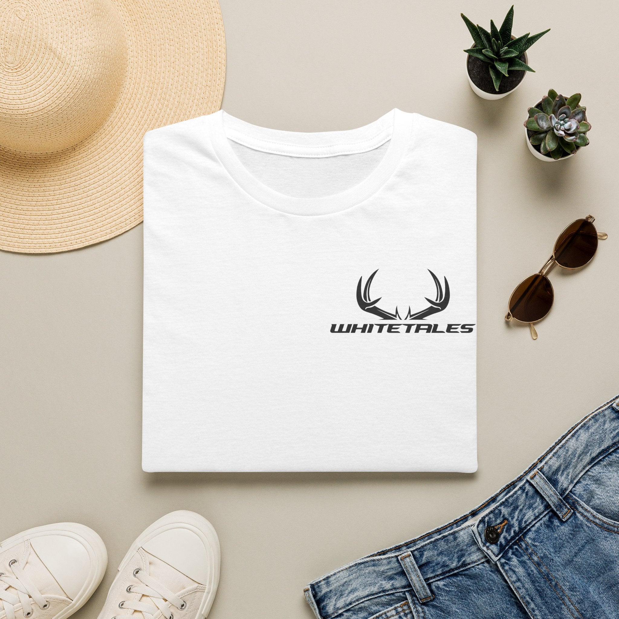 Whitetales Antler Quote T-Shirt — Minimal Hunting Graphic Tee