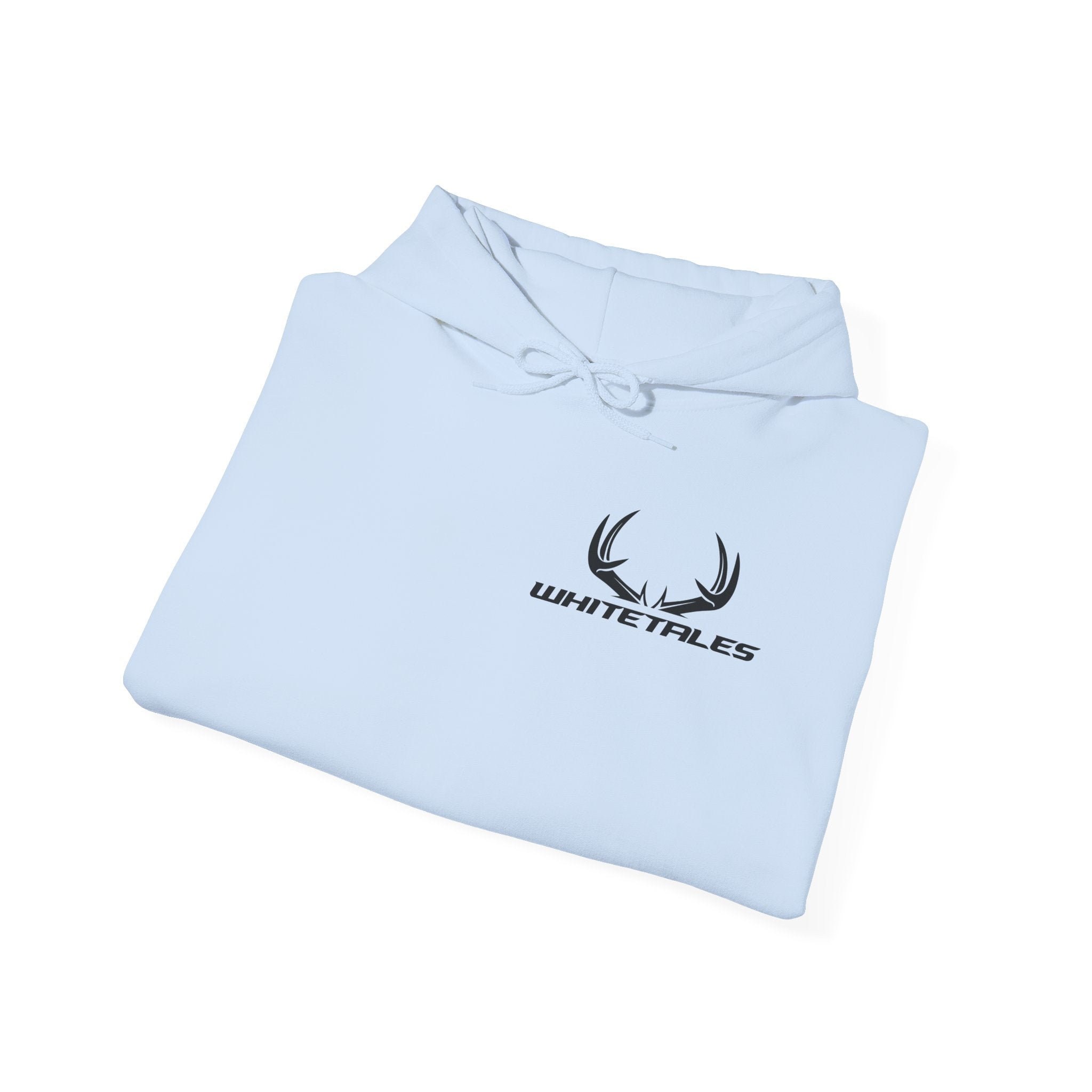Whitetales Antler Logo Hoodie — Minimal Hunting Pullover