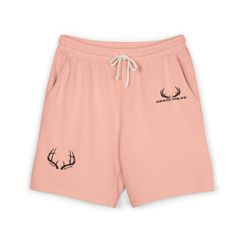 Antler Logo Fleece Sweat Shorts — Lightweight Garment-Dyed Lounge Shorts