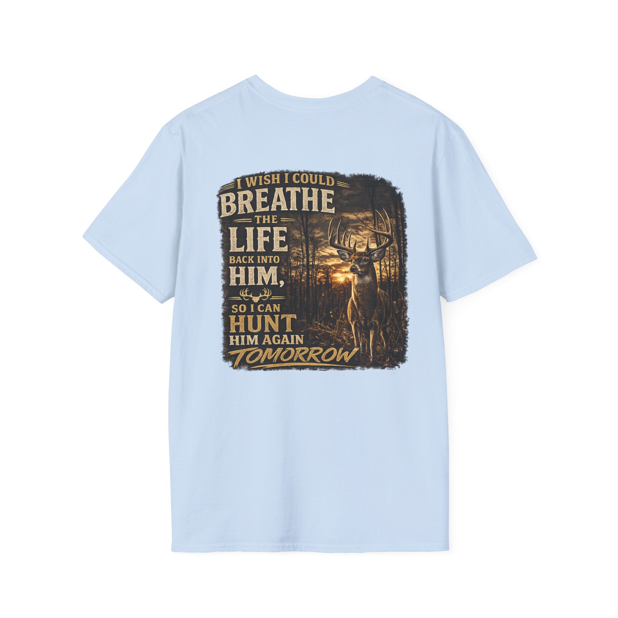 Whitetales Antler Quote T-Shirt — Minimal Hunting Graphic Tee