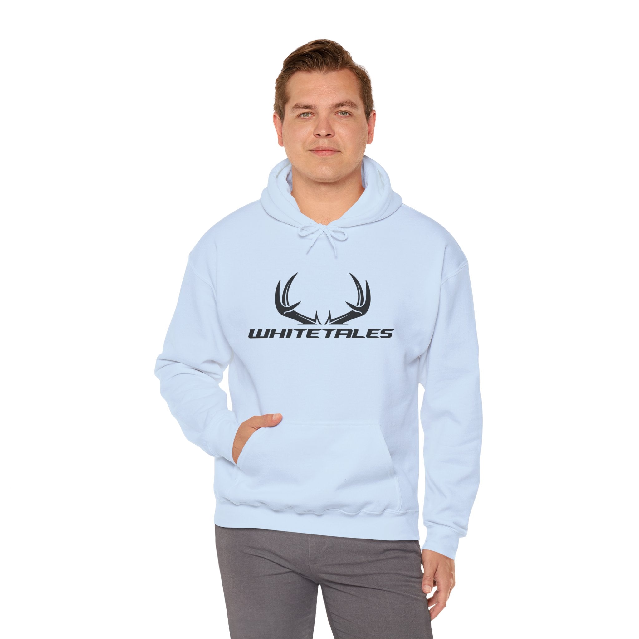 Whitetales Antler Hoodie – 'Size Matters' Hunting Sweatshirt