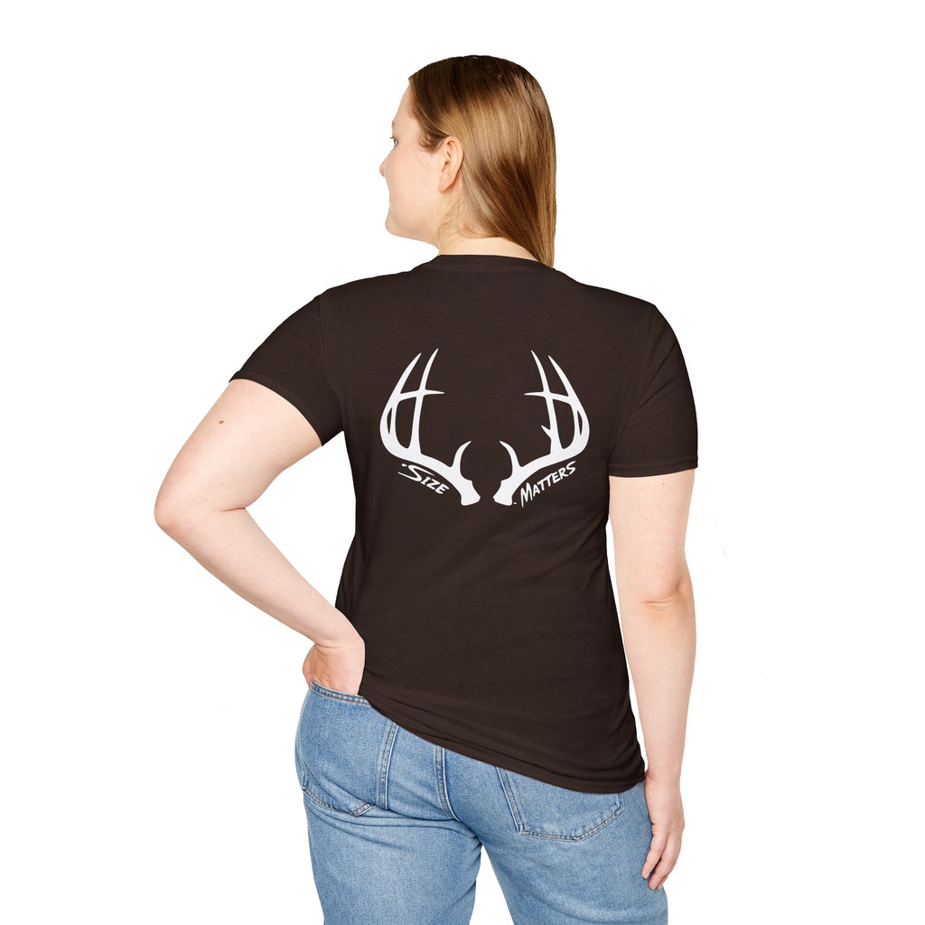 Whitetales Antler and Size Matters Logo T-Shirt