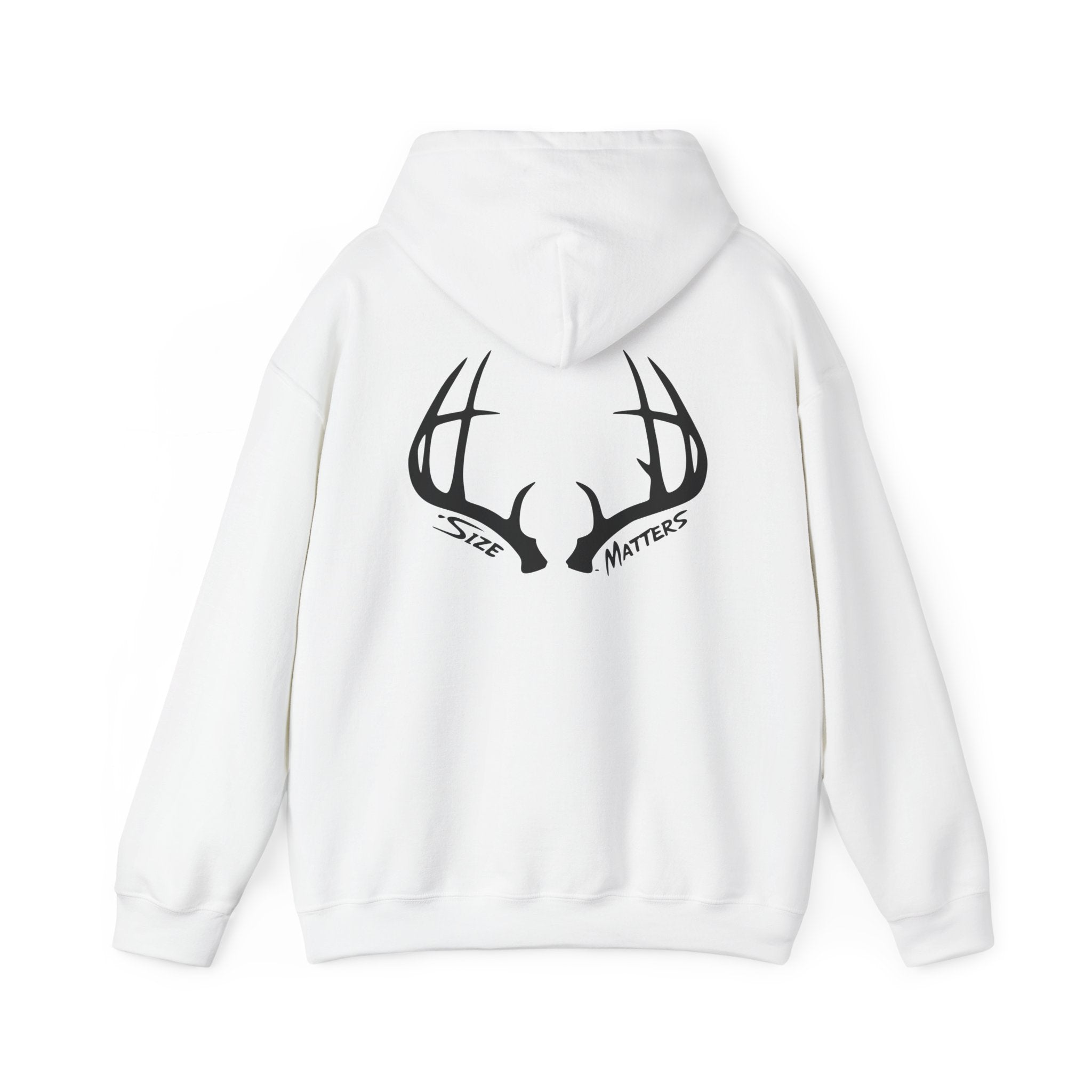 Size Matters Whitetales Antler Hoodie – 'Size Matters' Hunting Sweatshirt