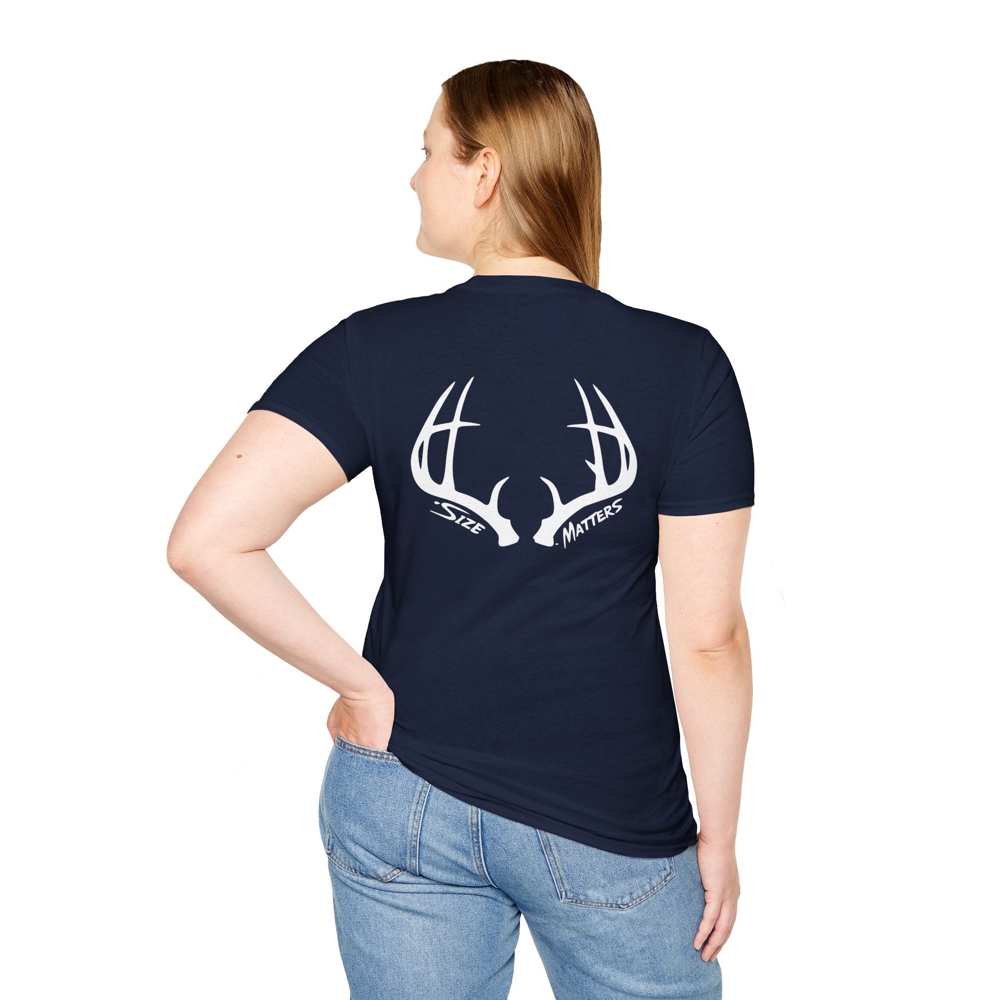 Whitetales Antler and Size Matters Logo T-Shirt