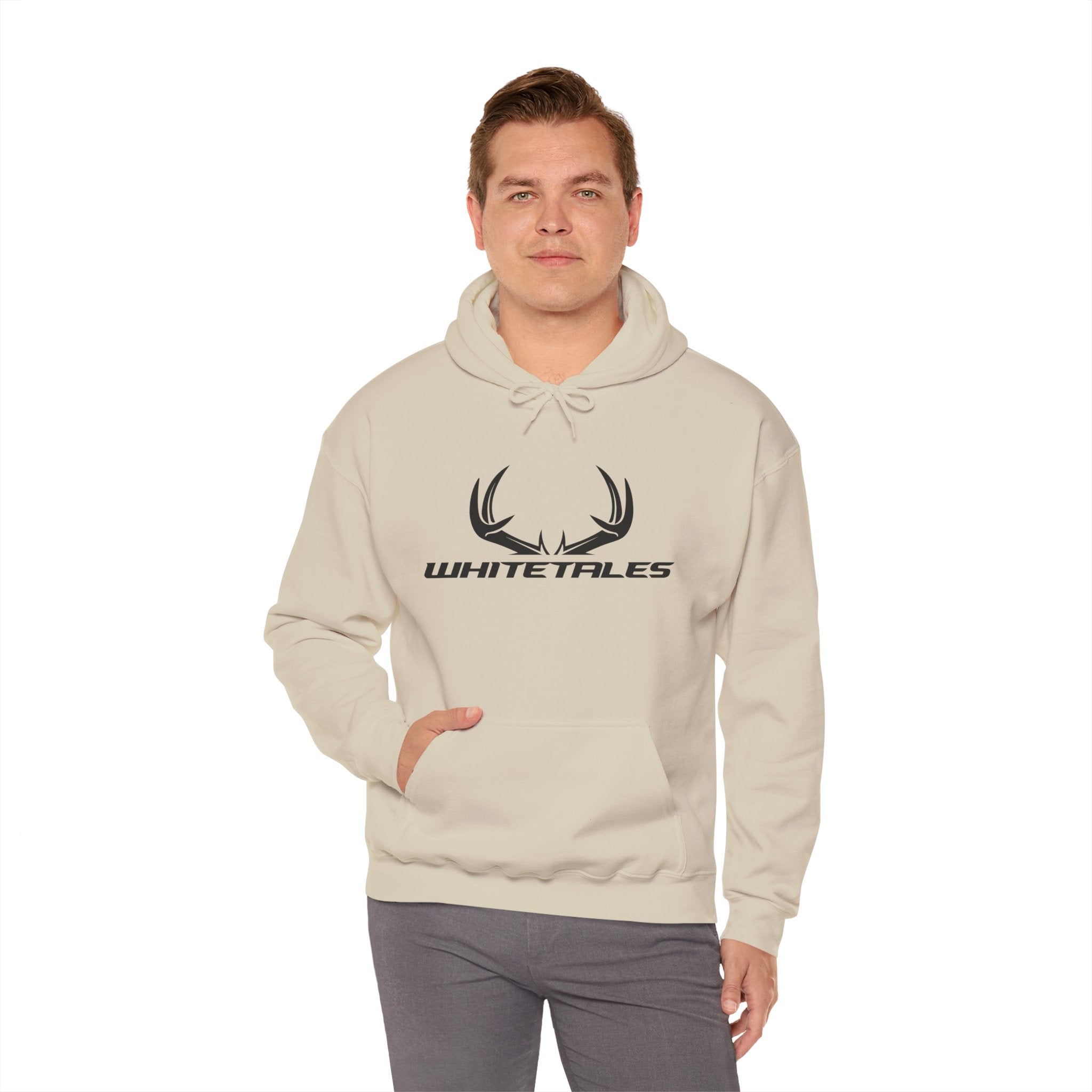 Whitetales Antler Hoodie – 'Size Matters' Hunting Sweatshirt