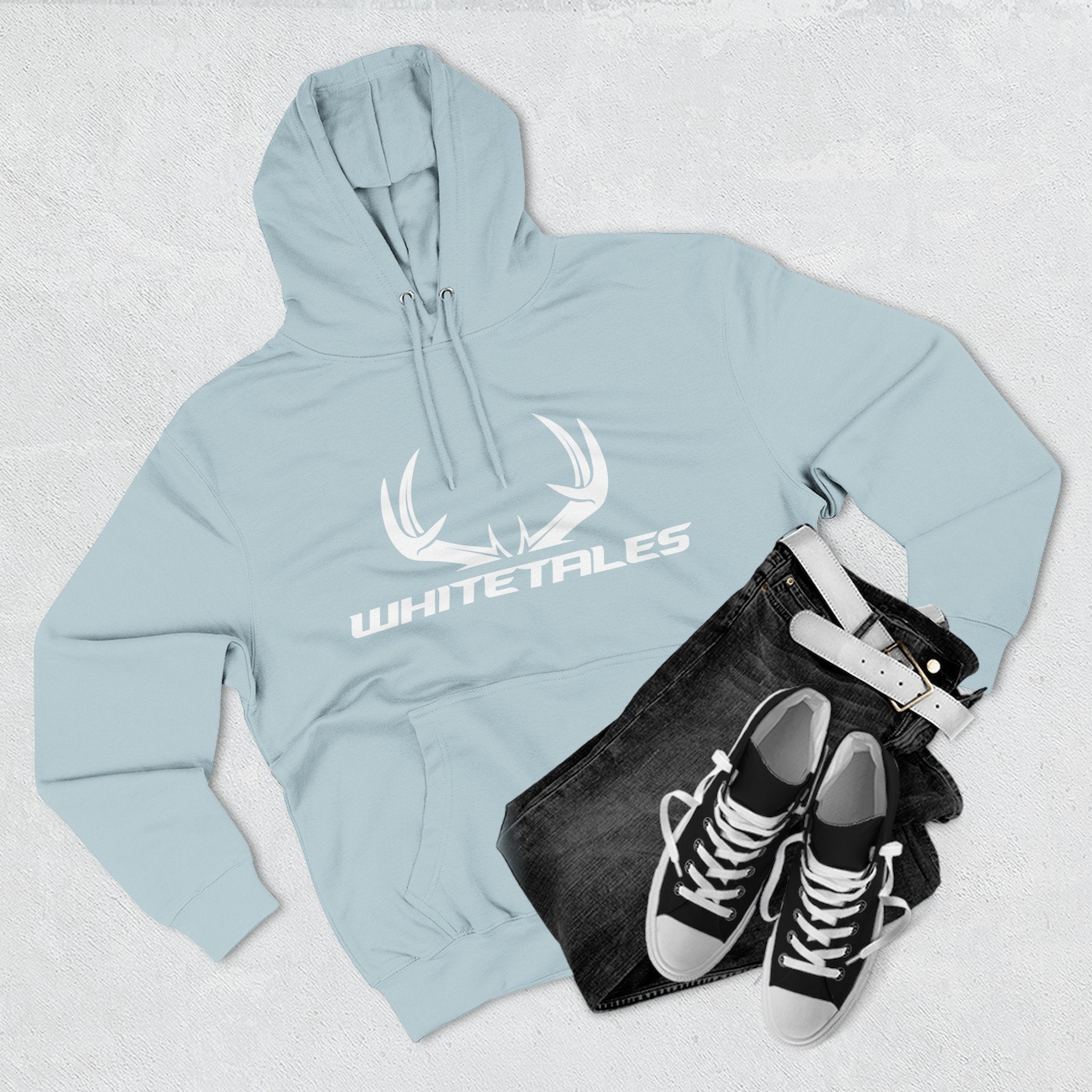 Whitetales Antler Logo Hoodie — Men's Outdoor Hunting Pullover