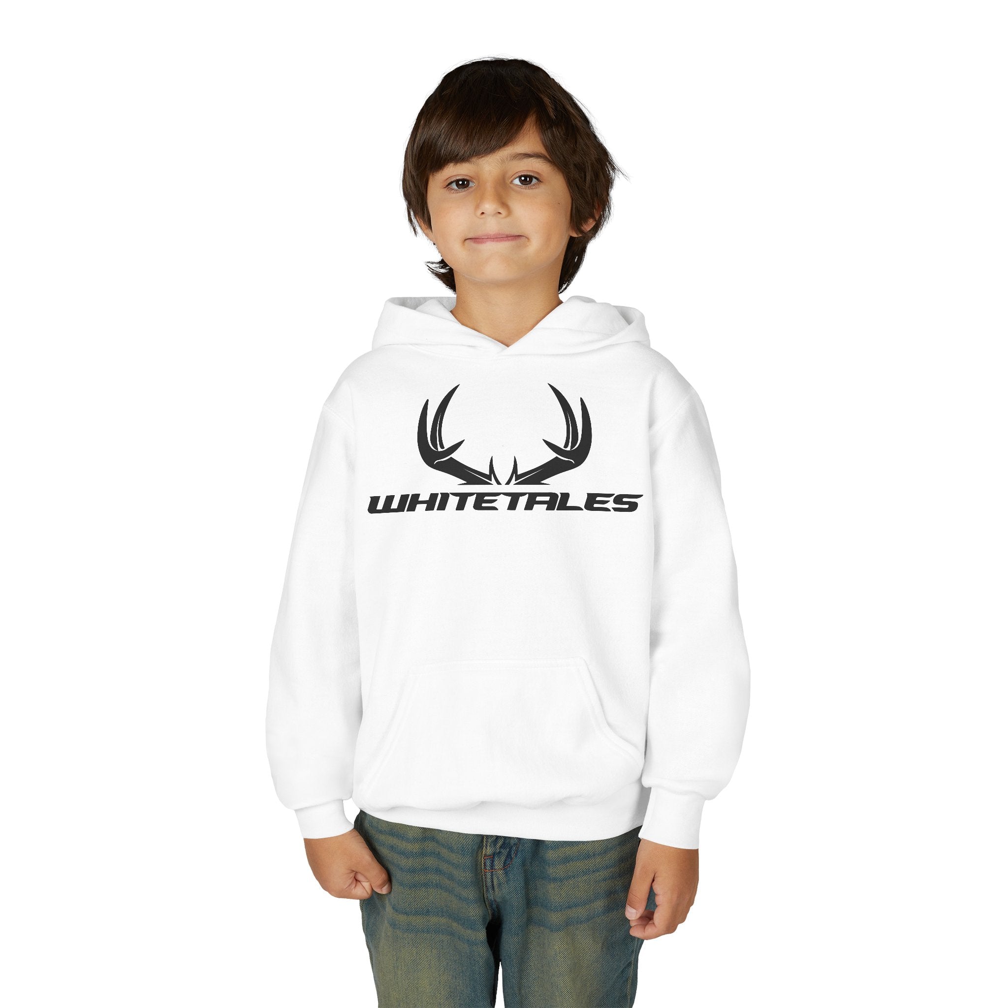 Youth Hoodie — WhiteTales Antler Logo Pullover