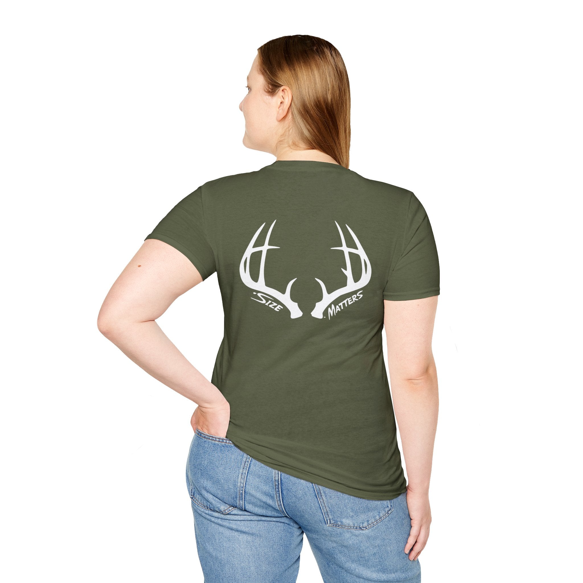 Whitetales Antler and Size Matters Logo T-Shirt