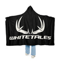 Whitetales Antler Hooded Blanket — Cozy Sherpa Snuggle Throw for Outdoorsmen & Hunters