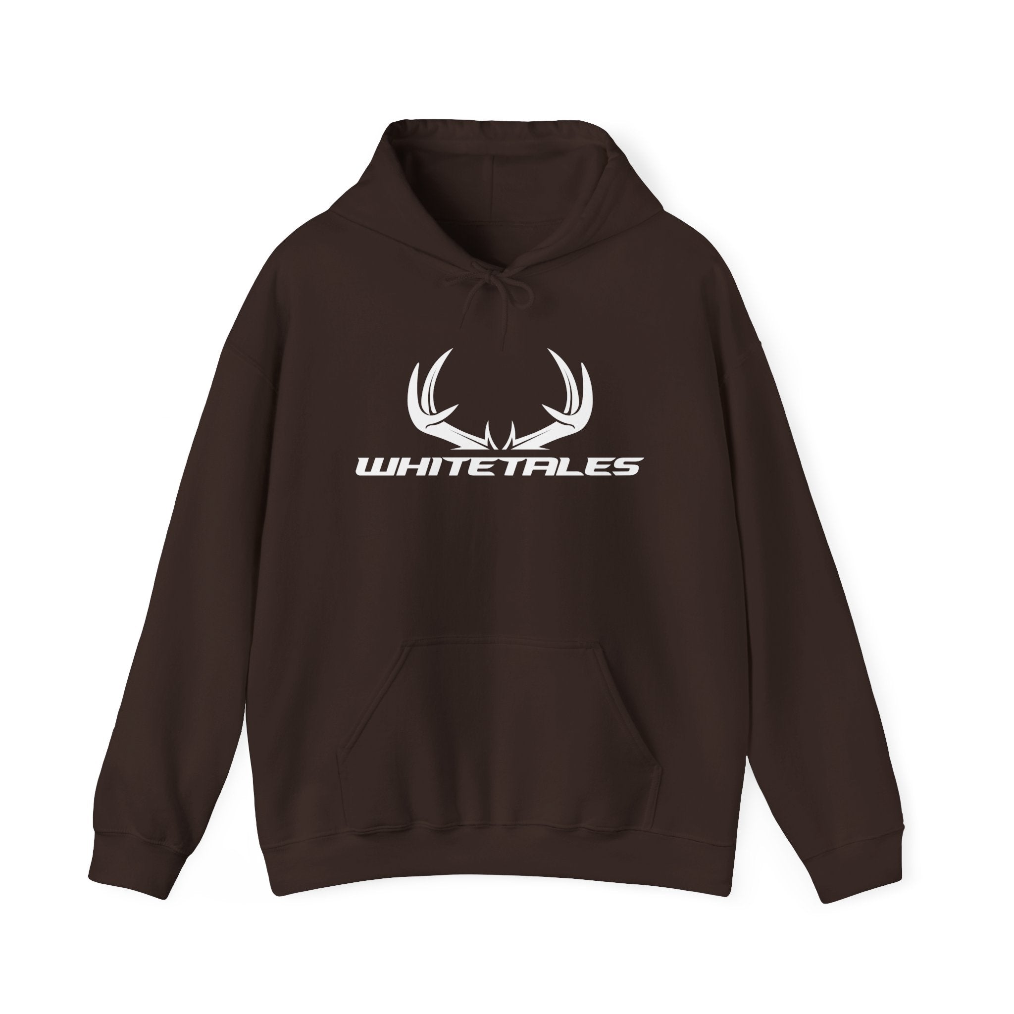 Whitetales Antler and Size Matters Logo Hoodie — Hunting Crewneck Sweatshirt