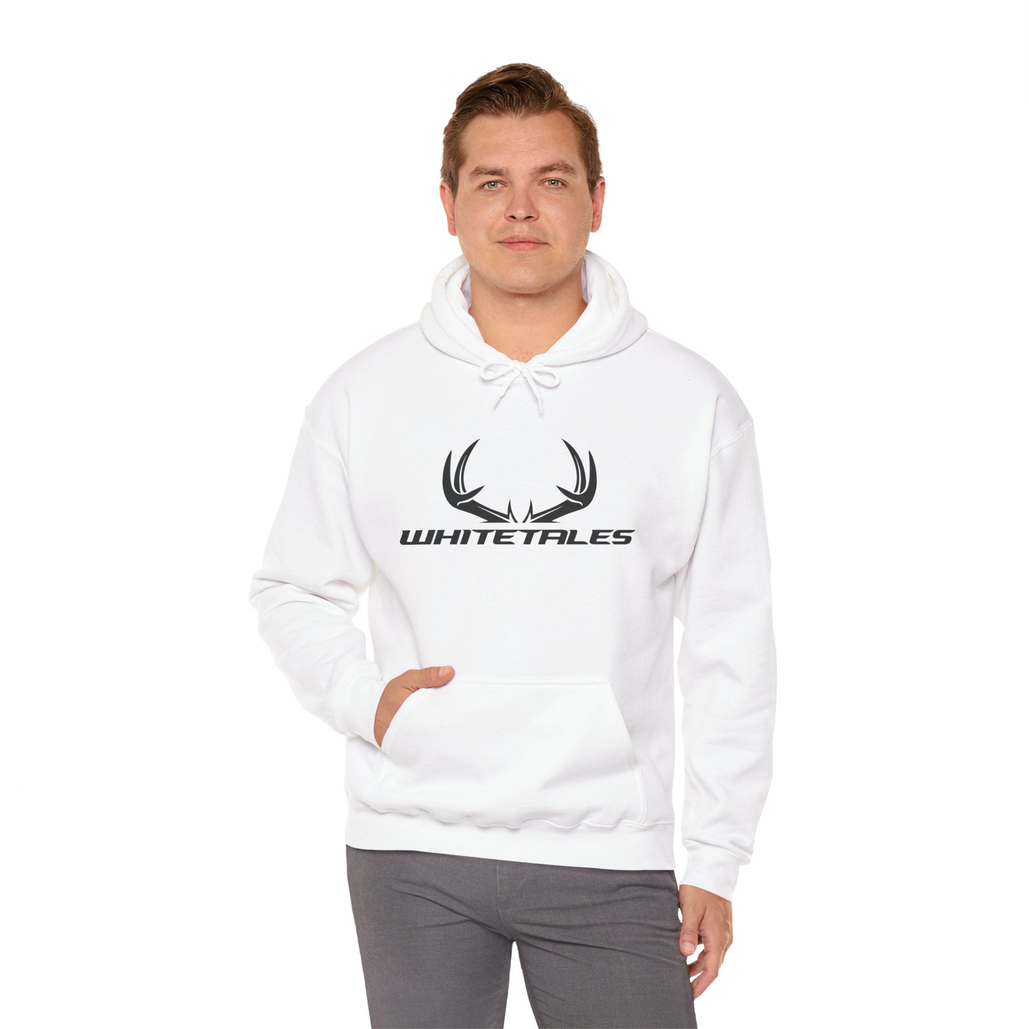 Whitetales Antler Hoodie – 'Size Matters' Hunting Sweatshirt