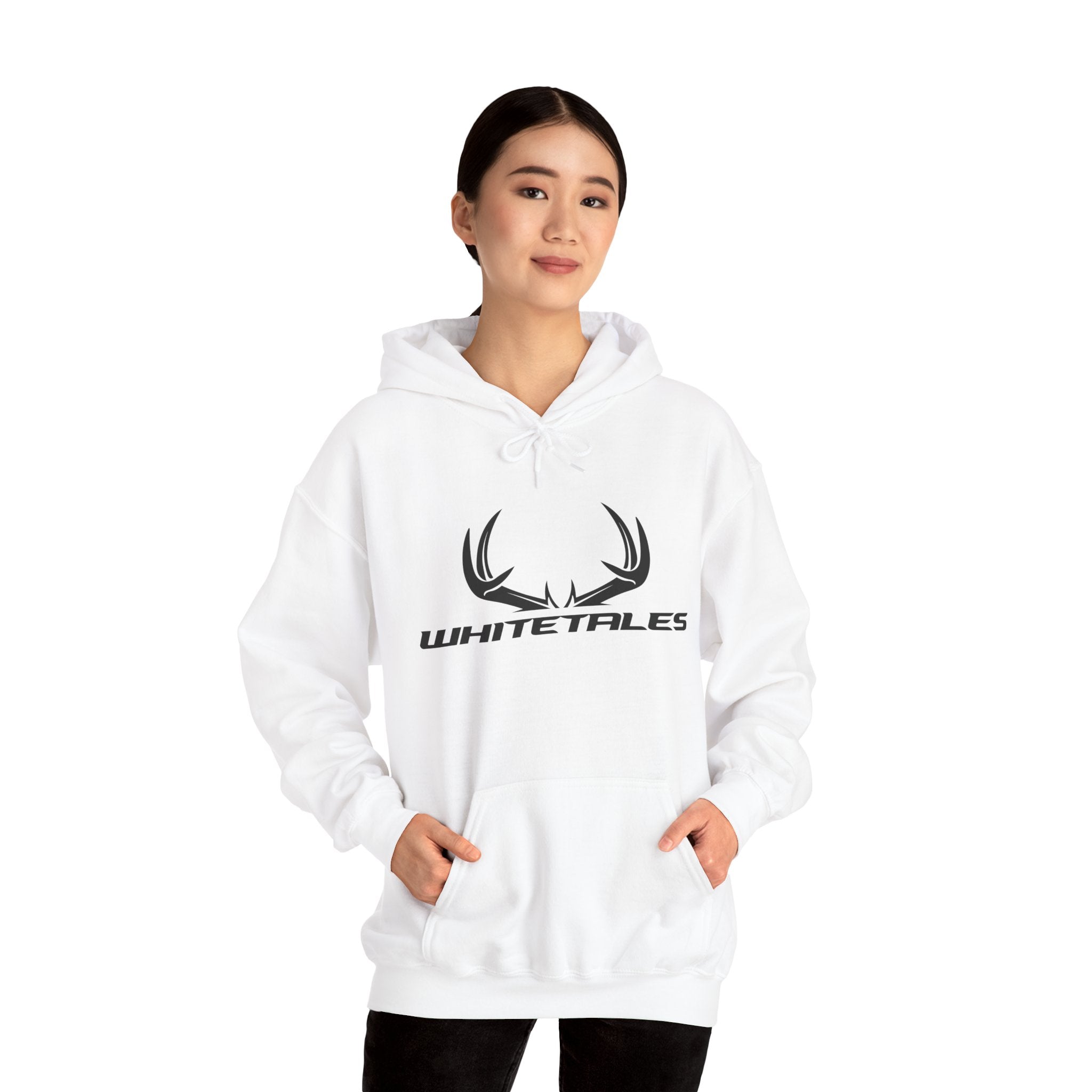Whitetales Antler Hoodie – 'Size Matters' Hunting Sweatshirt