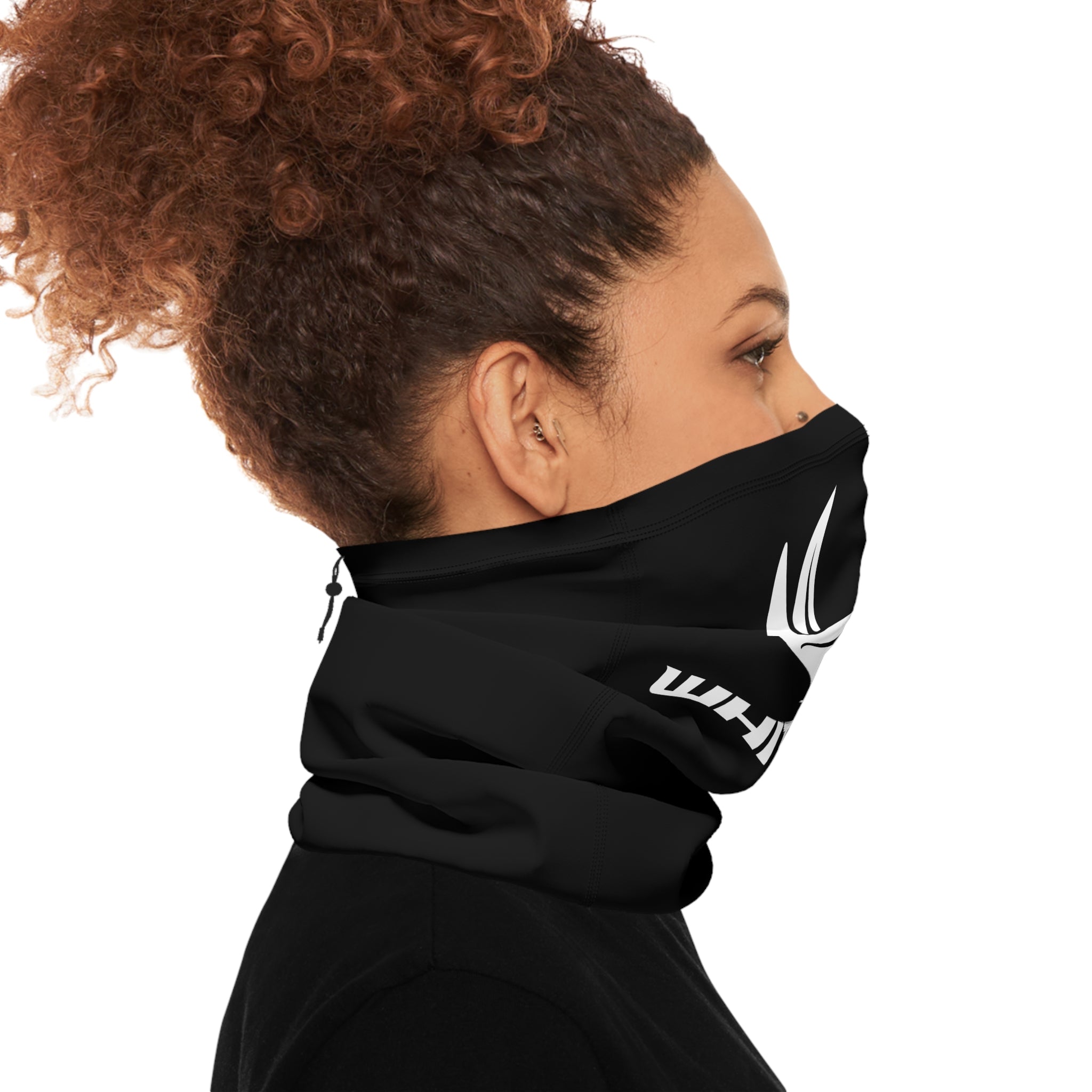WhiteTales Antler Winter Neck Gaiter with Drawstring – Warm Face Mask for Hunting & Outdoor Sports