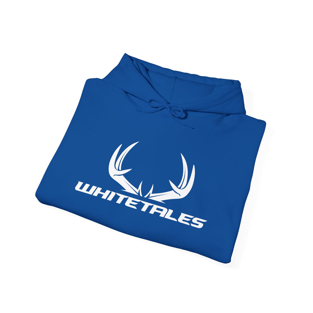 Whitetales Antler and Size Matters Logo Hoodie — Hunting Crewneck Sweatshirt