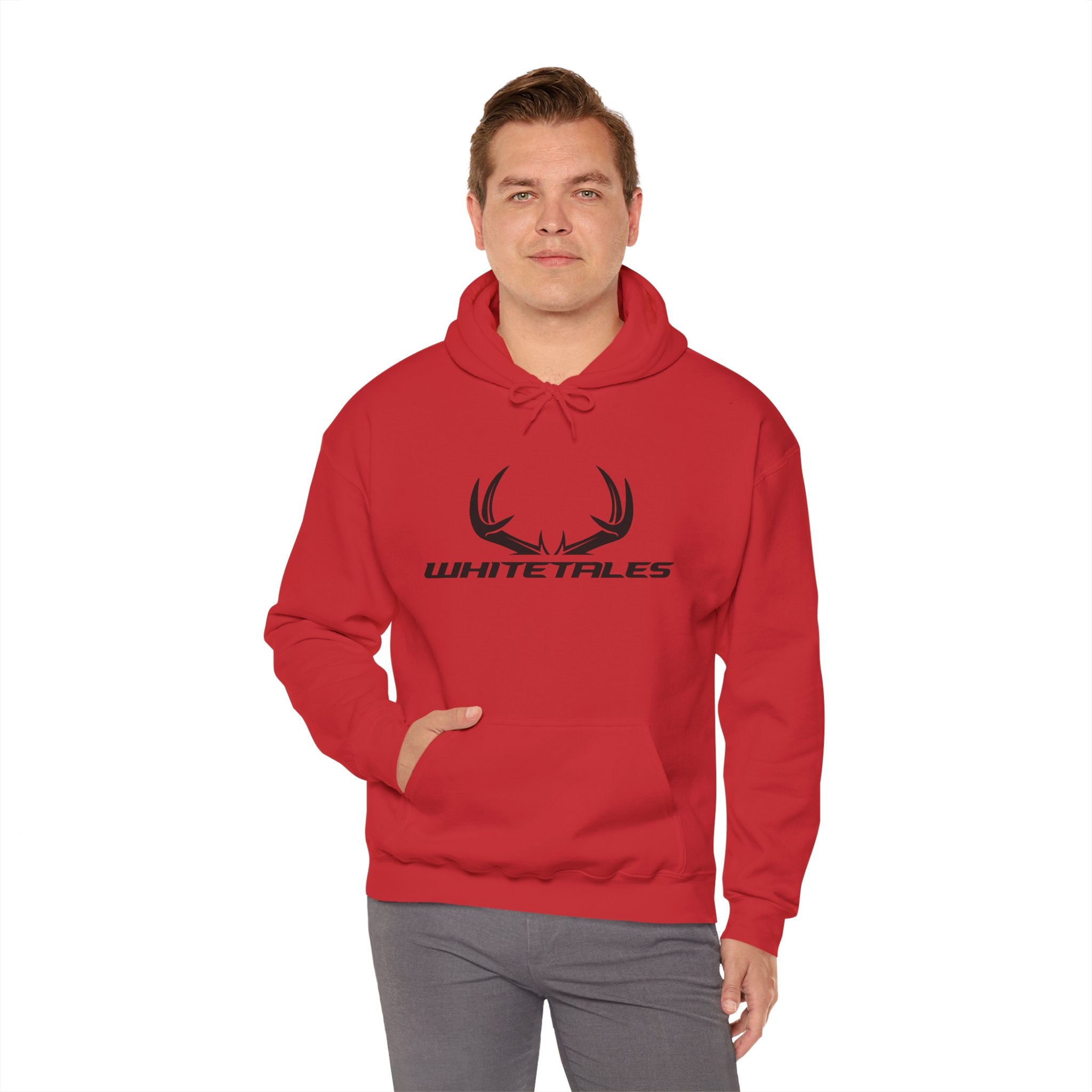 Whitetales Antler Hoodie – 'Size Matters' Hunting Sweatshirt