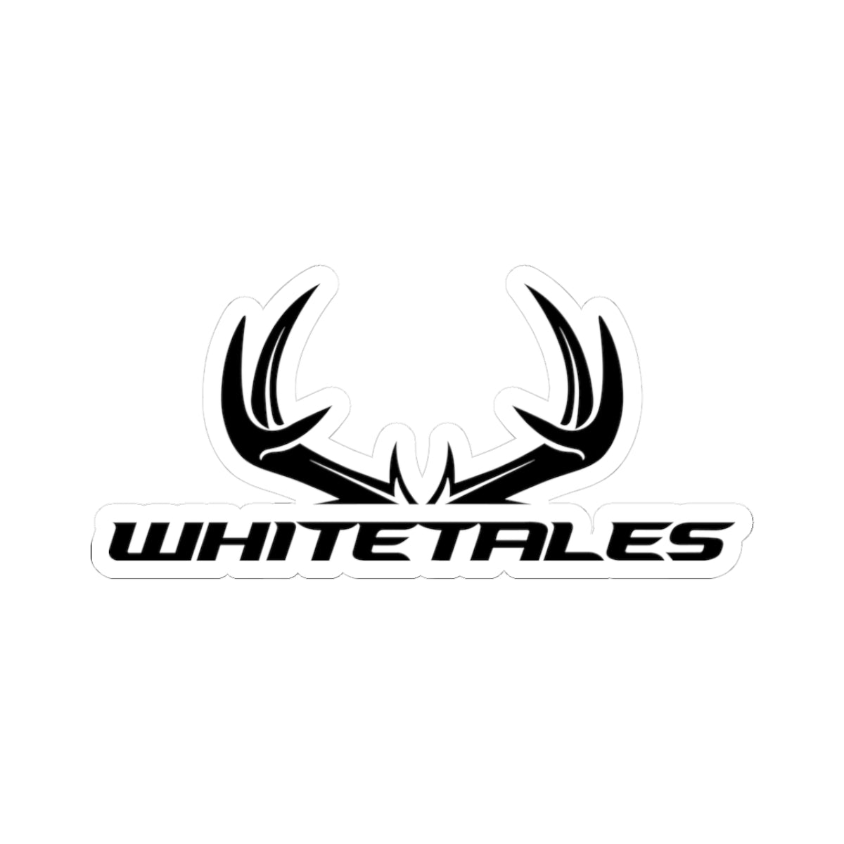 Whitetales Antler Logo Sticker — Outdoor Hunting Decal