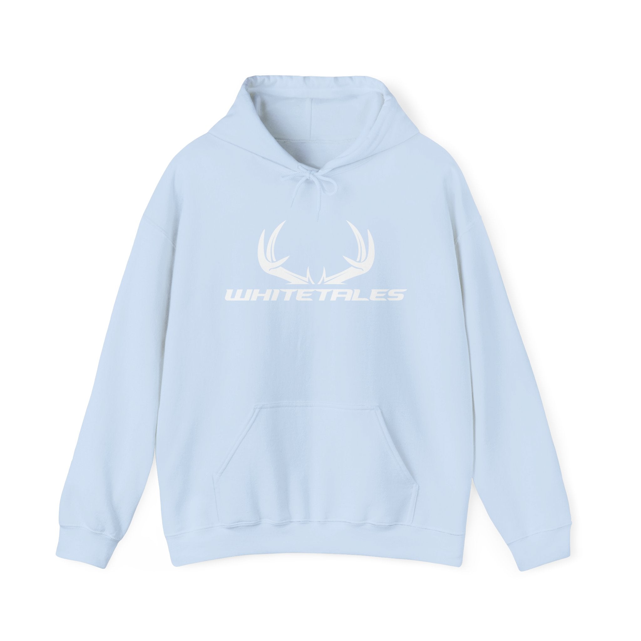 Whitetales Antler and Size Matters Logo Hoodie — Hunting Crewneck Sweatshirt