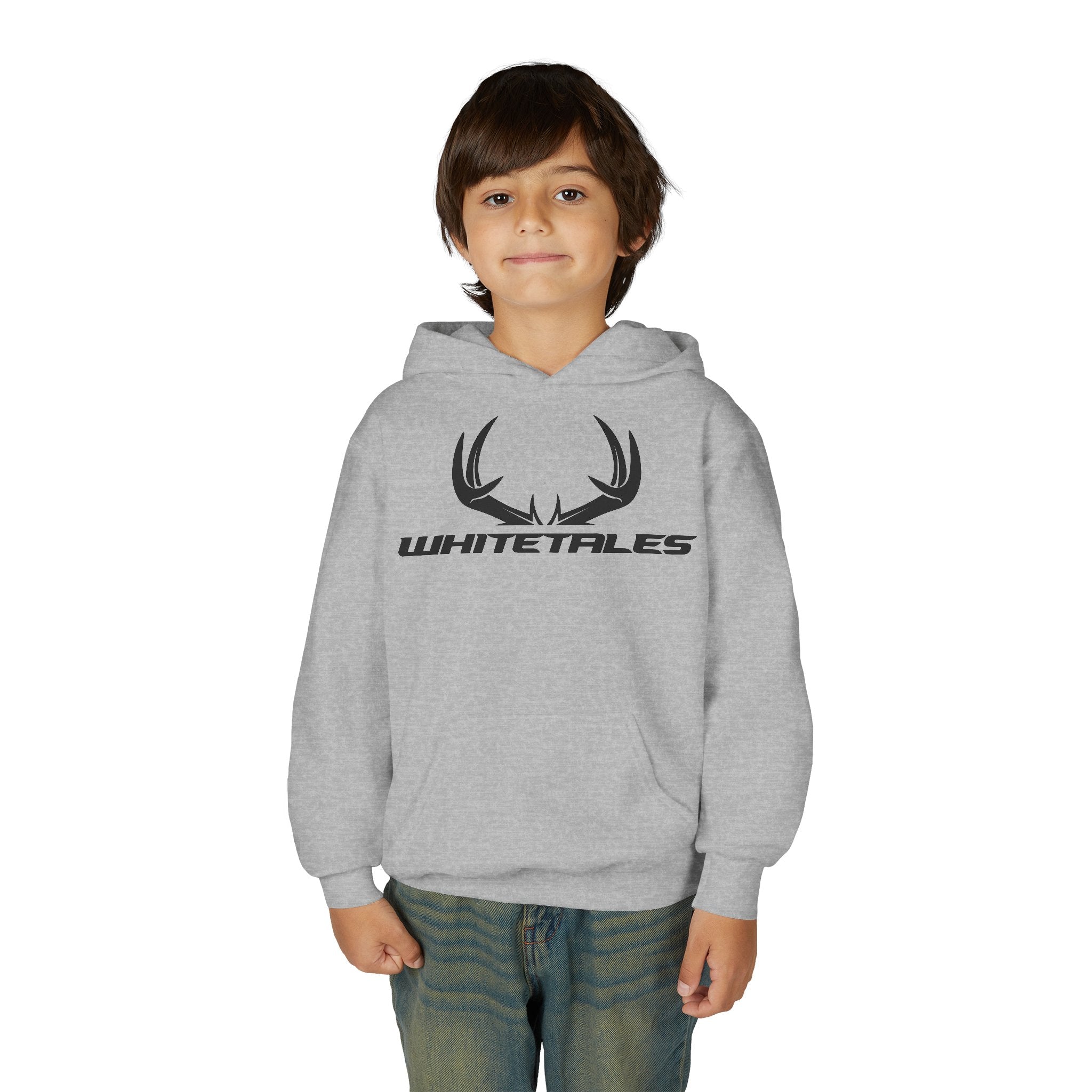Youth Hoodie — WhiteTales Antler Logo Pullover