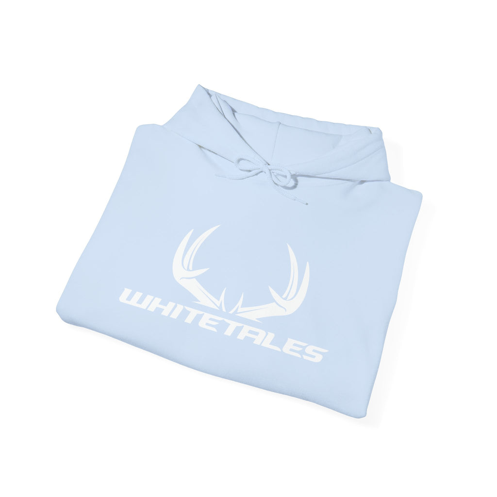 Whitetales Antler and Size Matters Logo Hoodie — Hunting Crewneck Sweatshirt