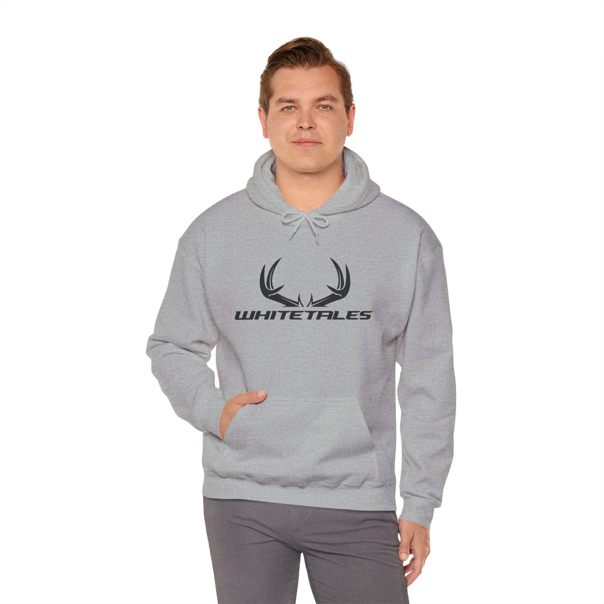 Whitetales Antler Hoodie – 'Size Matters' Hunting Sweatshirt