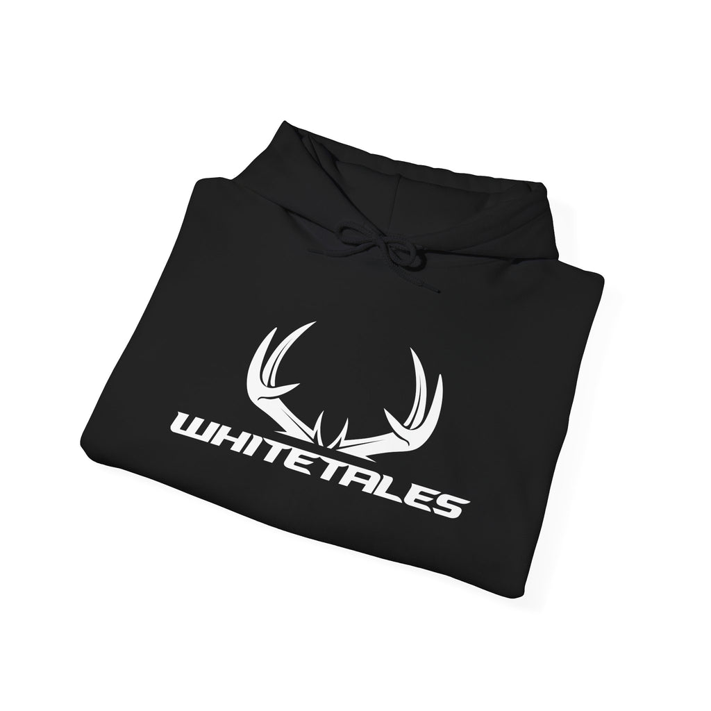Whitetales Antler and Size Matters Logo Hoodie — Hunting Crewneck Sweatshirt