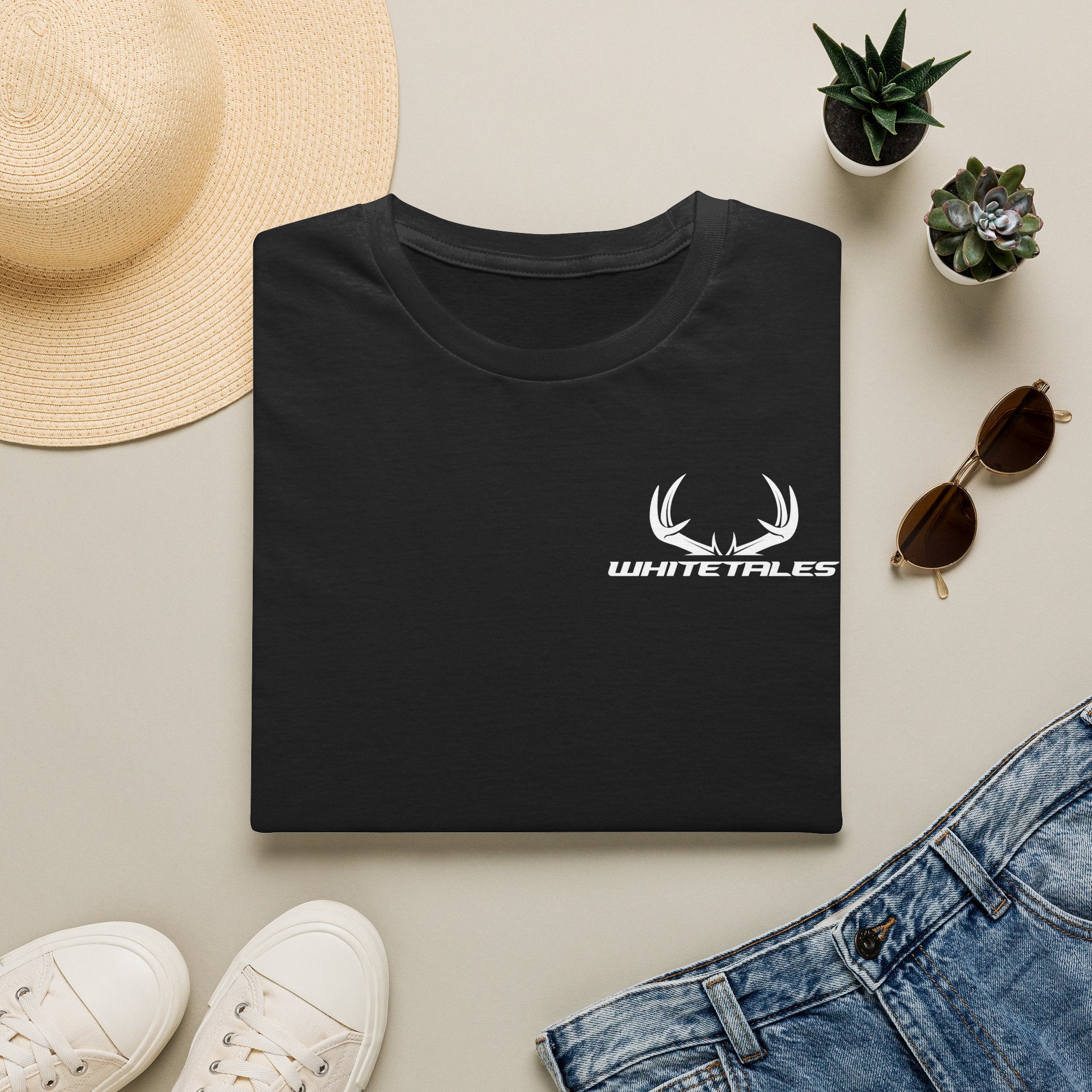 Whitetales Antler QuoteT-Shirt — Minimal Hunting Graphic Tee