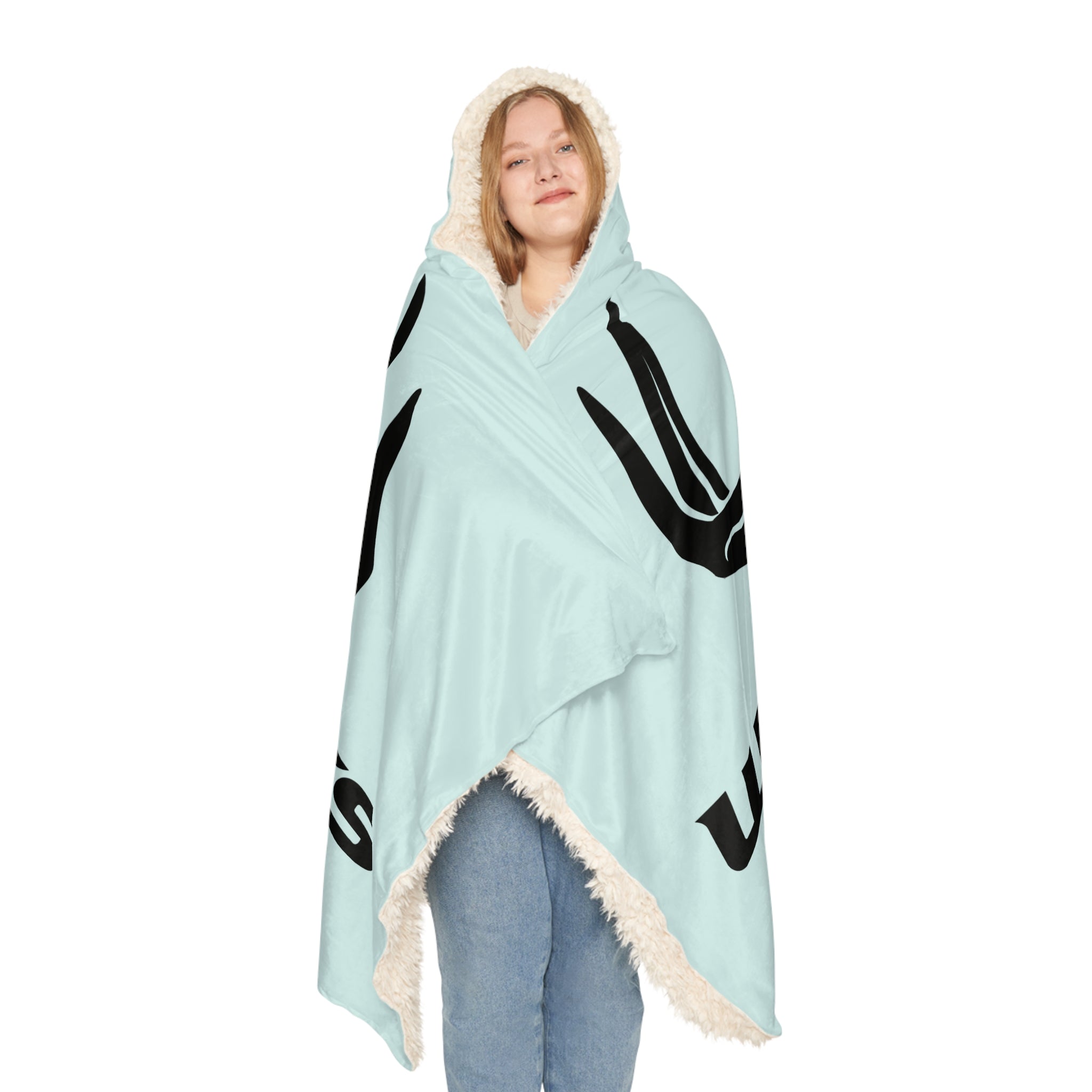 Whitetales Antler Snuggle Blanket – Plush Hooded Cozy Throw for Outdoor Enthusiasts
