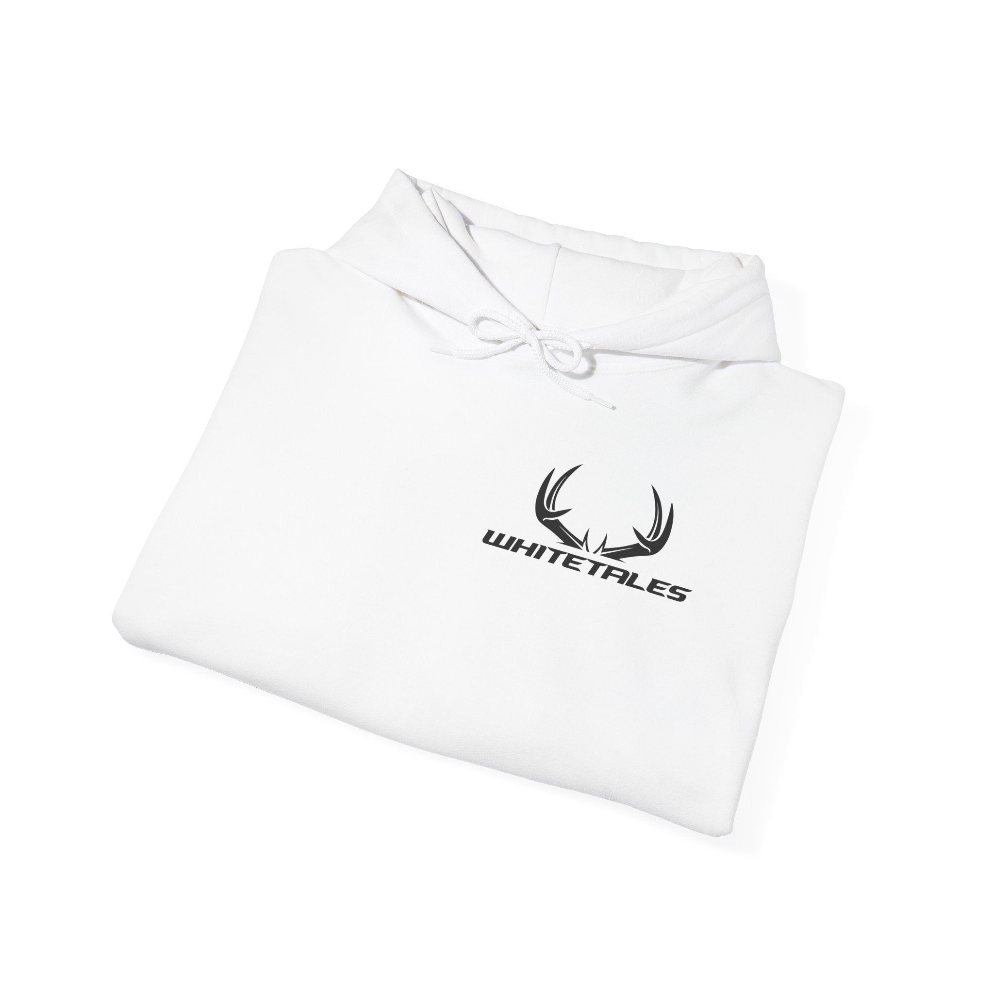 Whitetales Antler Logo Hoodie — Minimal Hunting Pullover