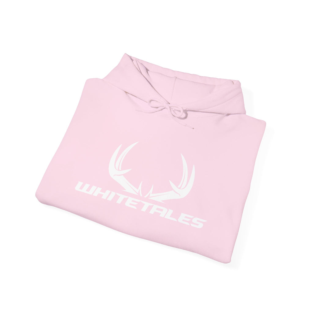 Whitetales Antler and Size Matters Logo Hoodie — Hunting Crewneck Sweatshirt
