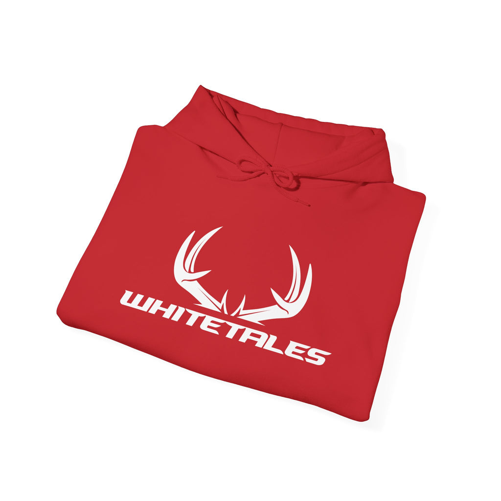 Whitetales Antler and Size Matters Logo Hoodie — Hunting Crewneck Sweatshirt