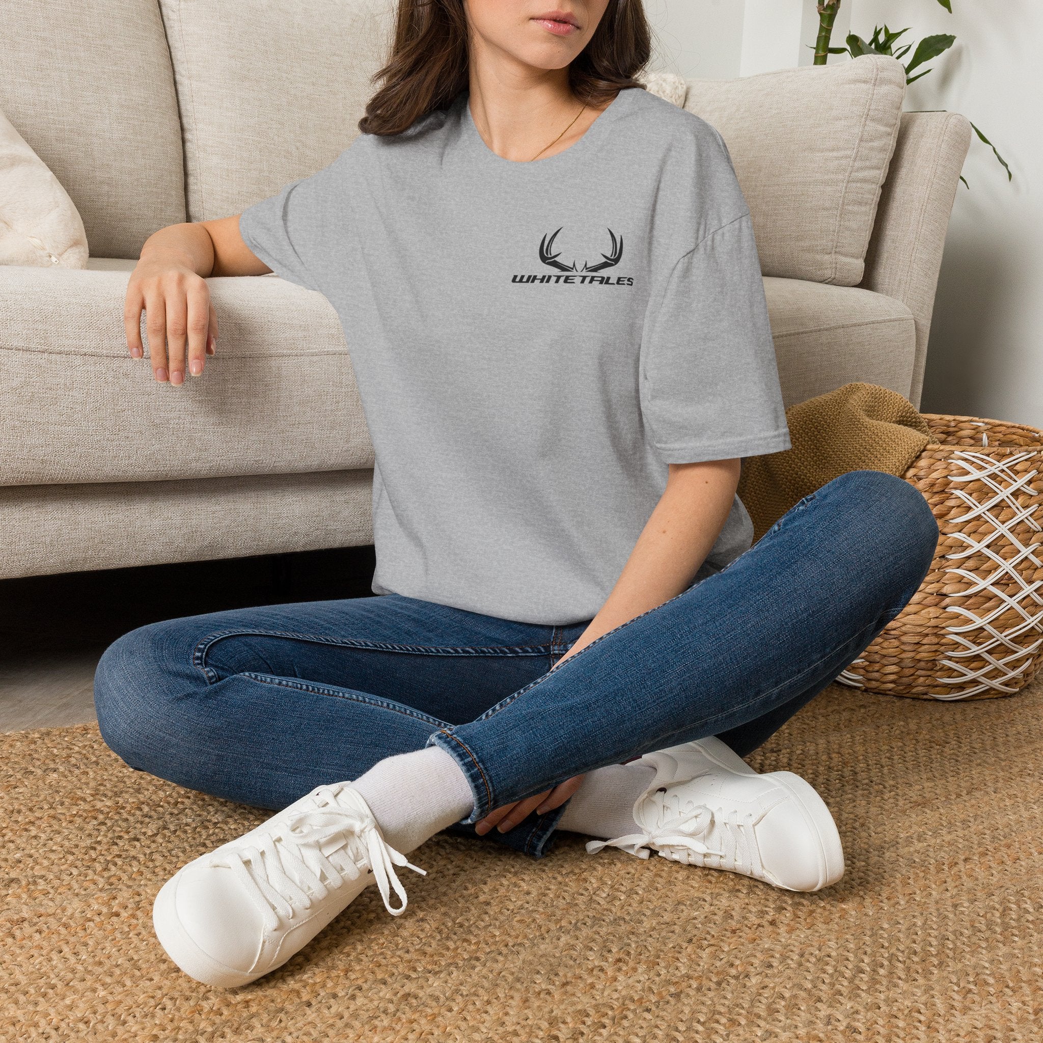 Whitetales Antler Quote T-Shirt — Minimal Hunting Graphic Tee