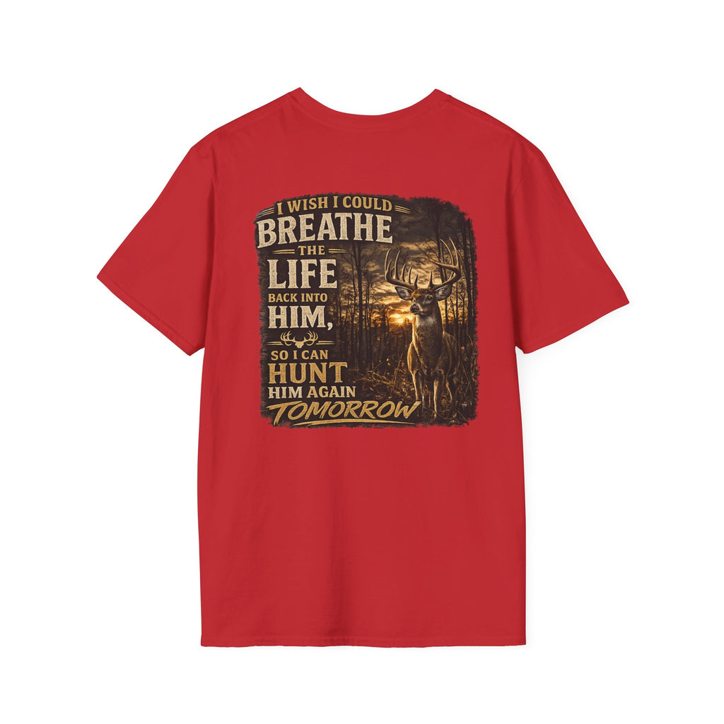 Whitetales Antler QuoteT-Shirt — Minimal Hunting Graphic Tee