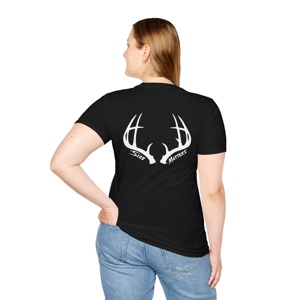 Whitetales Antler and Size Matters Logo T-Shirt