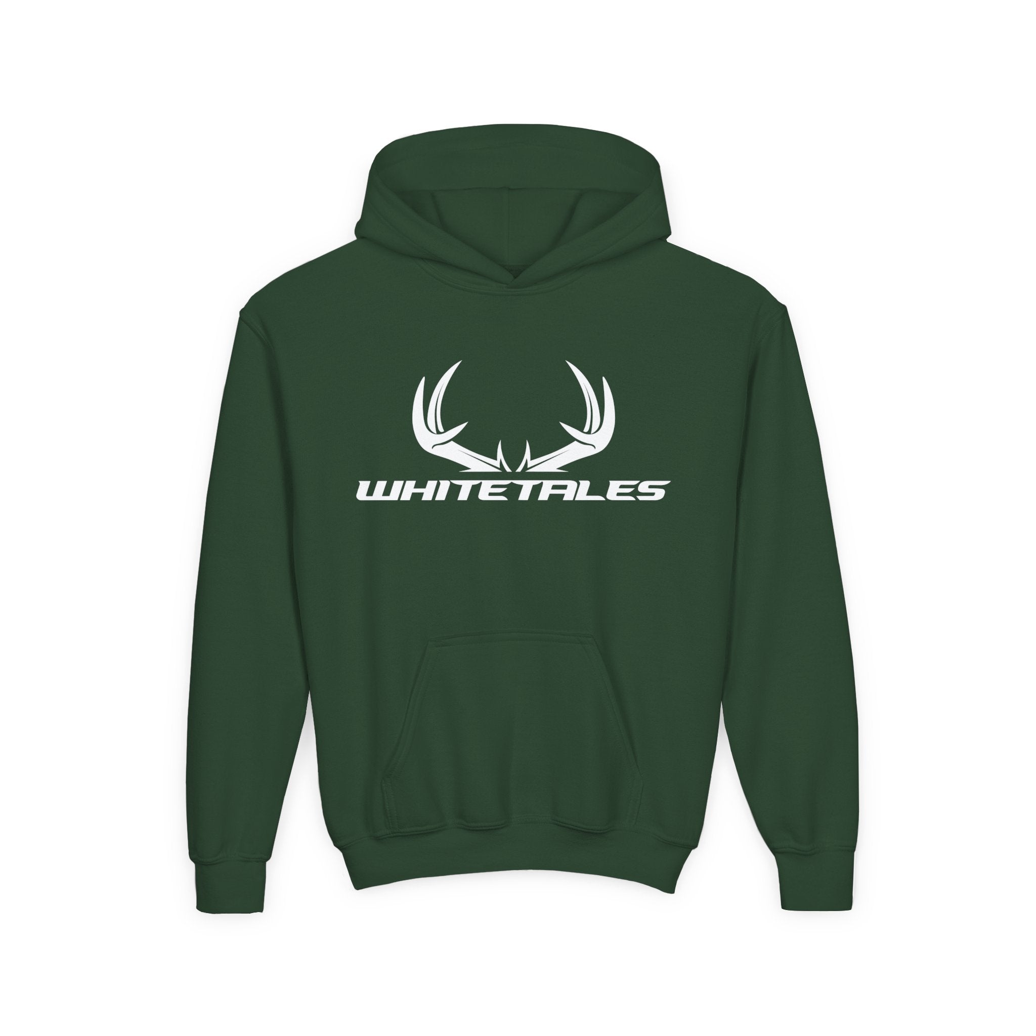 Youth Hoodie - Whitetales Deer Antler Logo Kids Sweatshirt