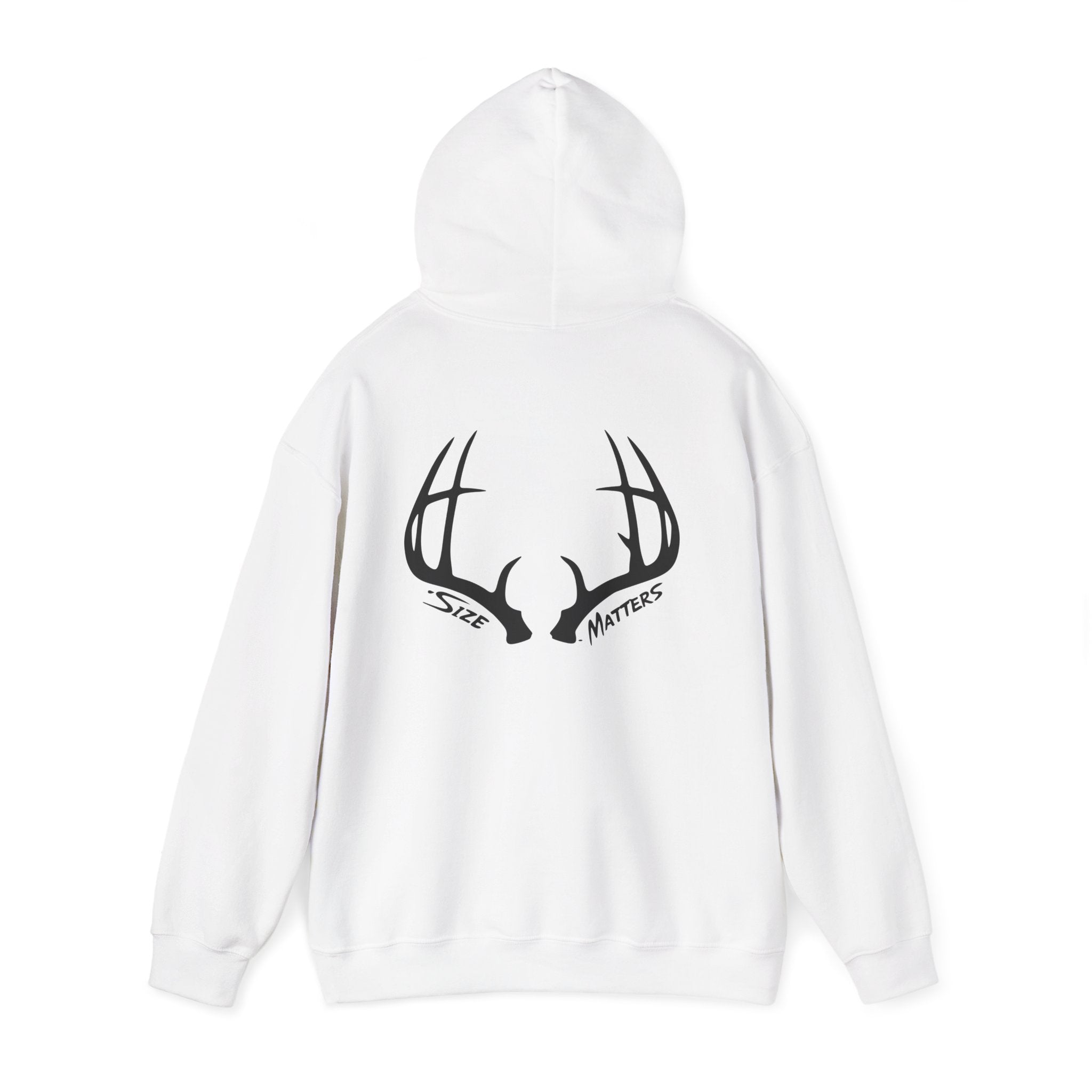 Size Matters Whitetales Antler Hoodie – 'Size Matters' Hunting Sweatshirt